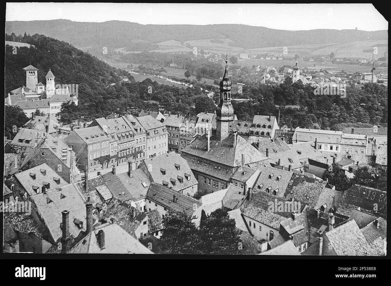 Waldenburg. Vue sur Waldenburg Banque D'Images