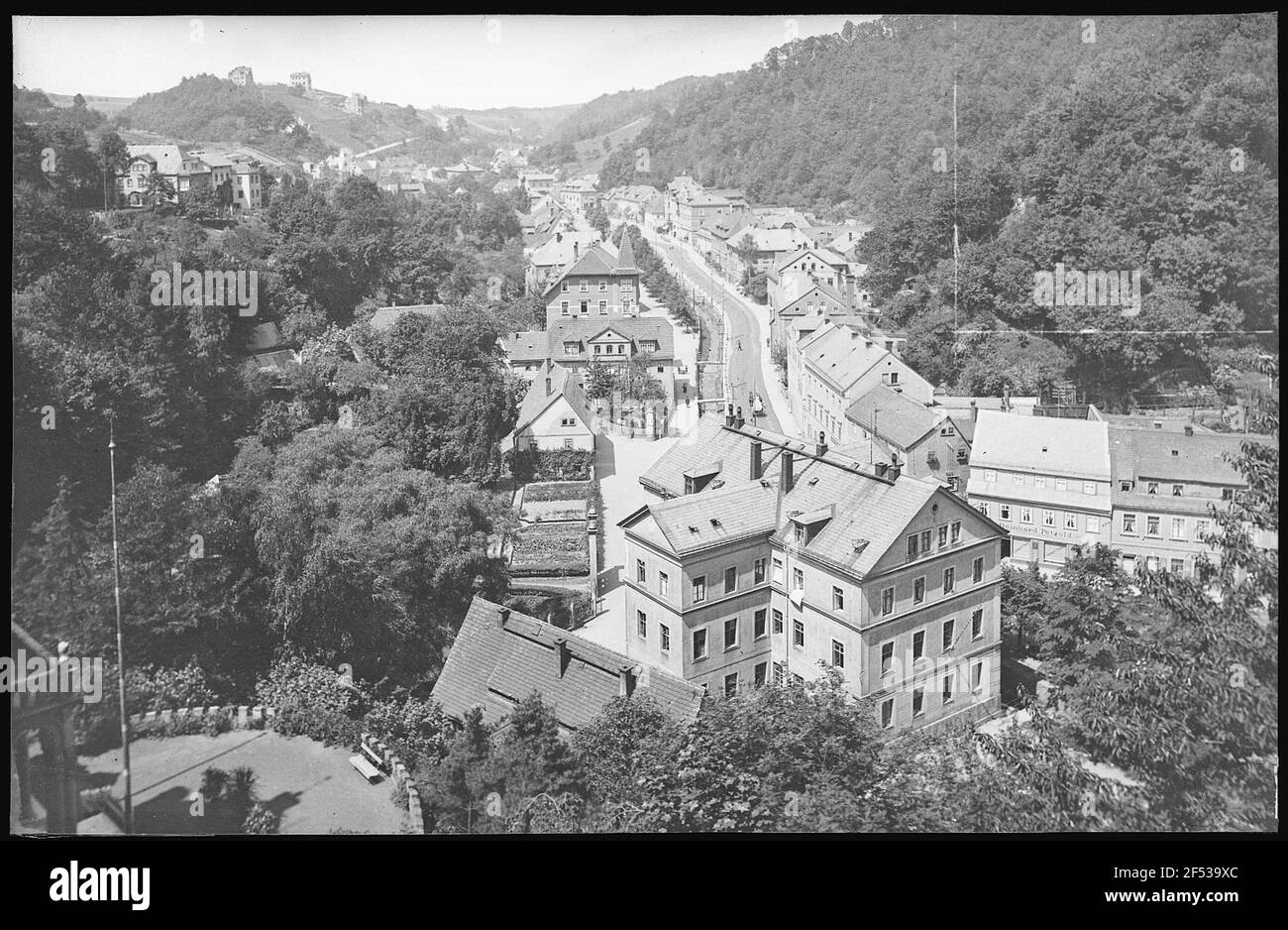 Tharandt. Vue de la ruine Banque D'Images