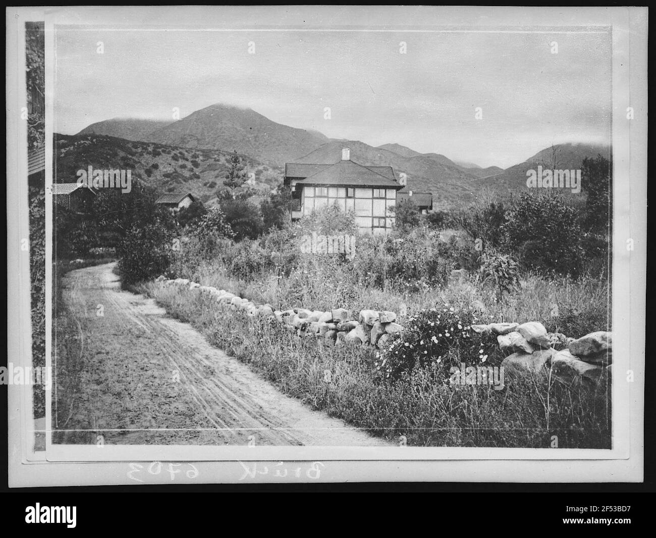 Vallée Ojai. Pierpont Cottages, Ojai Valley, Californie Banque D'Images