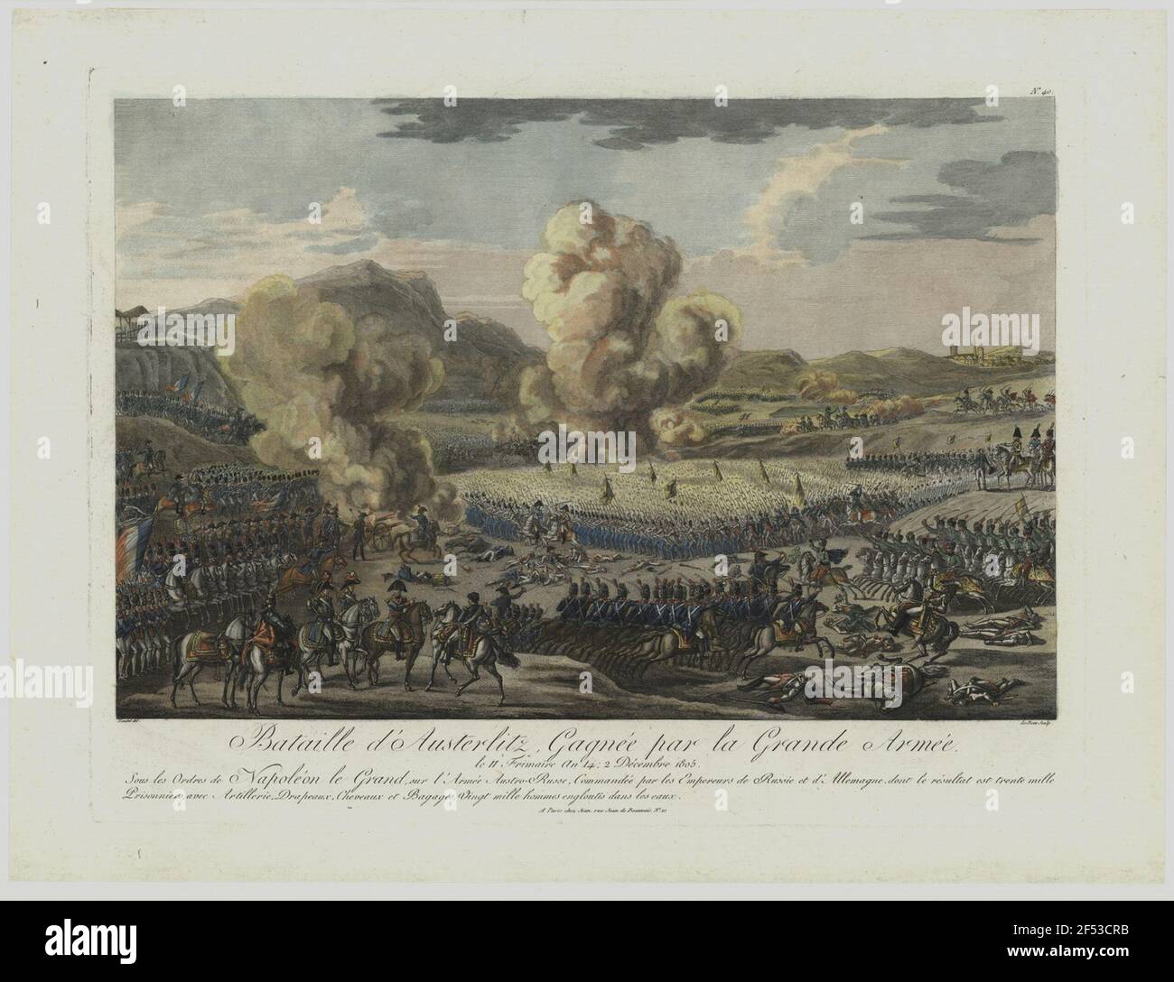 Bataille d'Austerlitz Banque D'Images