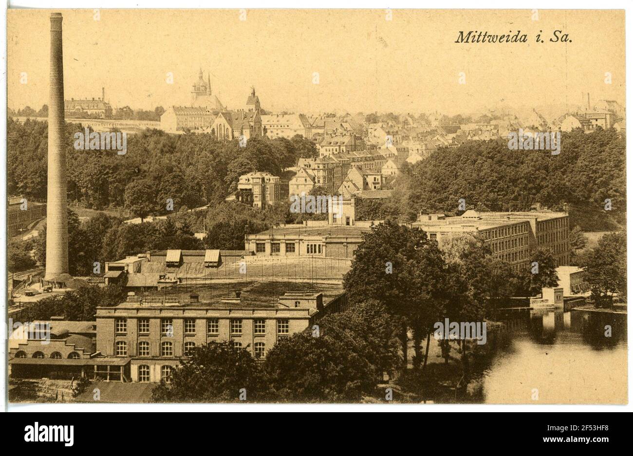 Vue sur Mittweida Mittweida. Vue sur Mittweida Banque D'Images