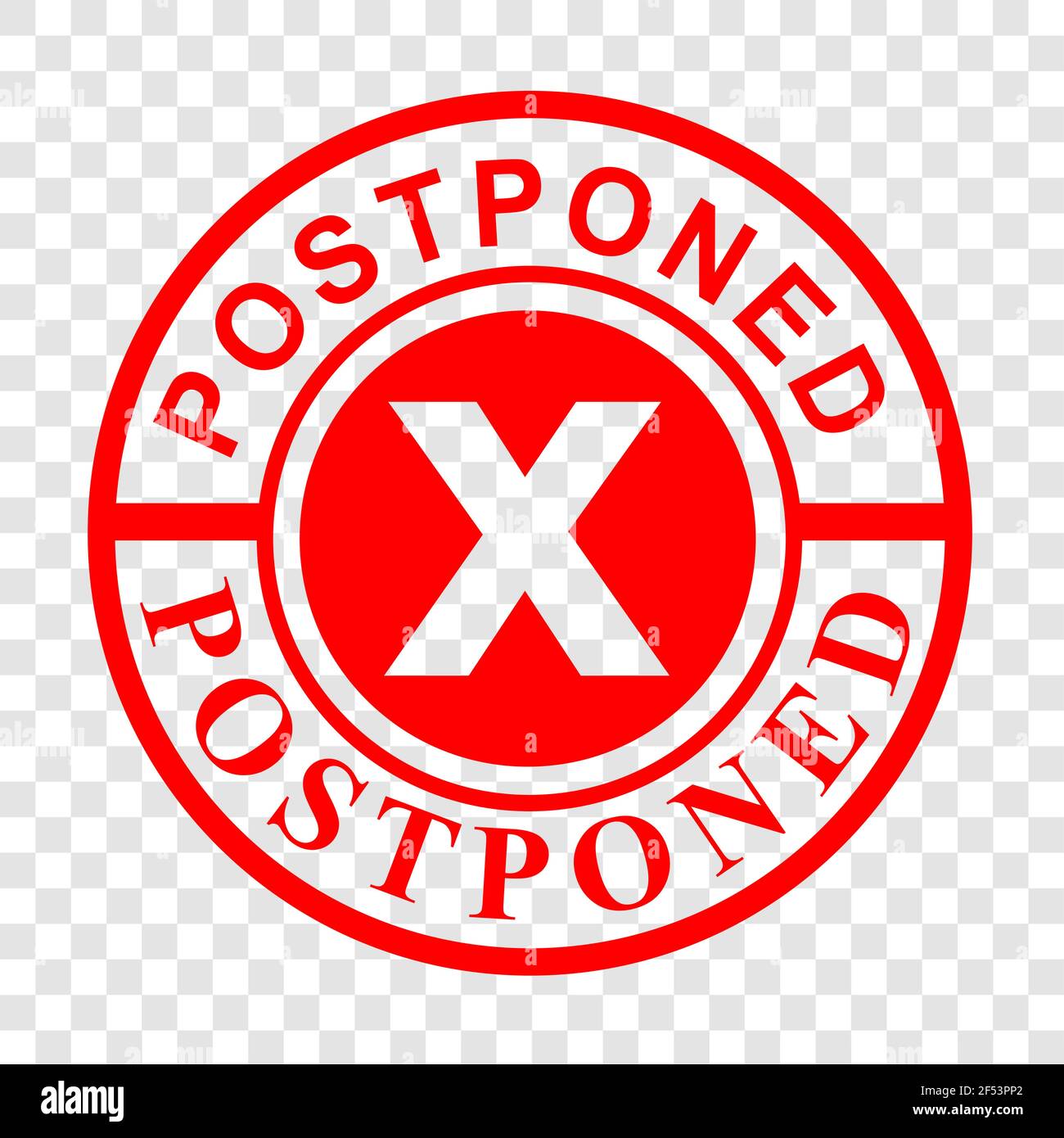 Cercle effet de tampon en caoutchouc rouge, reporté à l'arrière-plan d'effet transparent Illustration de Vecteur