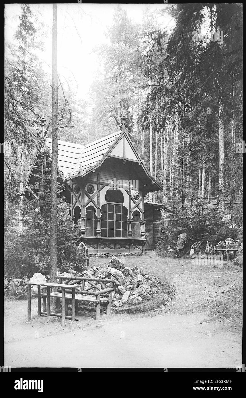 Mauvais Elster. Source forestière Banque D'Images