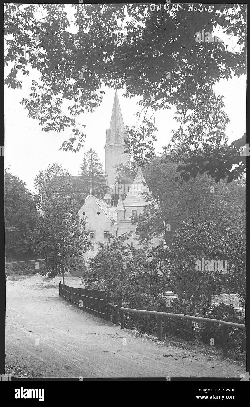 Neuhausen. Château de Purschenstein Banque D'Images