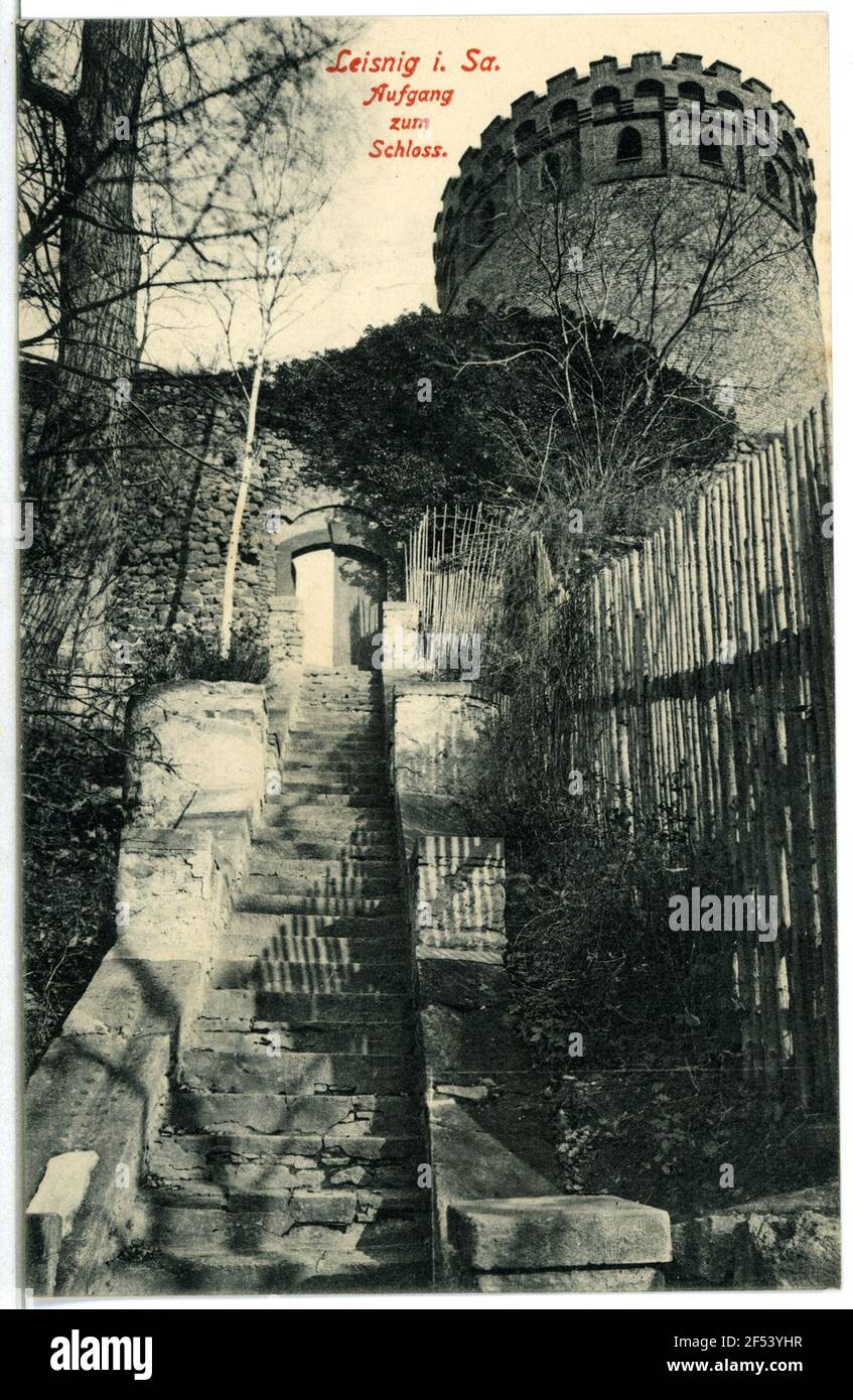 Commencez par le château de Leisnig. Antérieur au château Banque D'Images