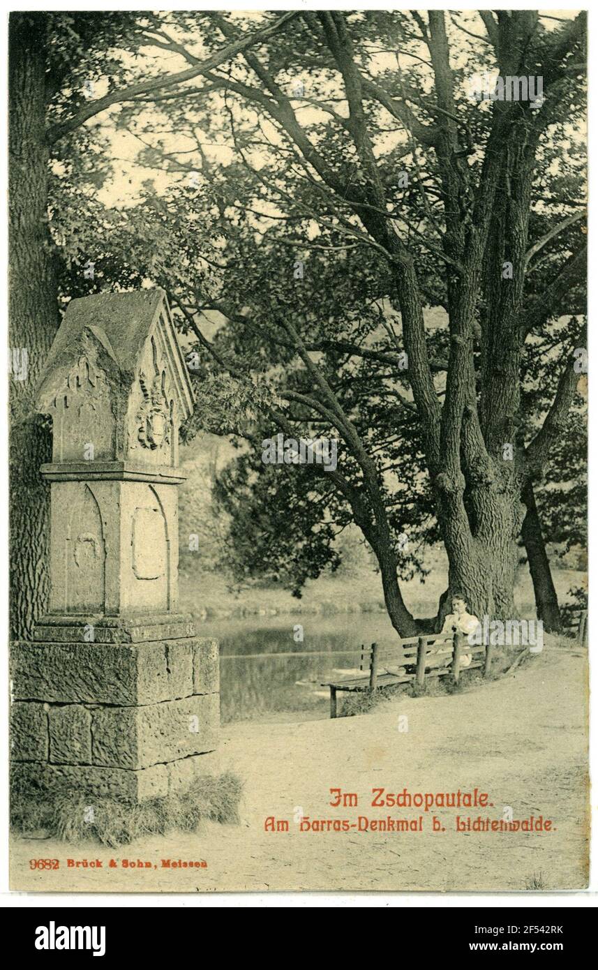 Harraskenkmal dans le Zschopautal Lichtenwalde. Harraskenkmal dans le Zschopautal Banque D'Images Harraskenkmal dans le Zschopautal Lichtenwalde. Harraskenkmal dans le Zschopautal Banque D'Images