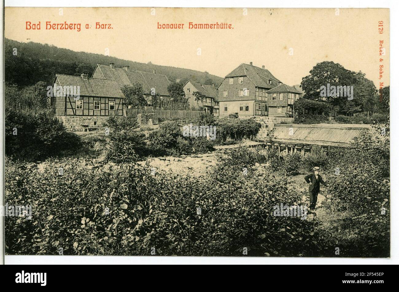 Löhner Hammerhütte. Bad Herzberg. Leau Hammerhütte Banque D'Images