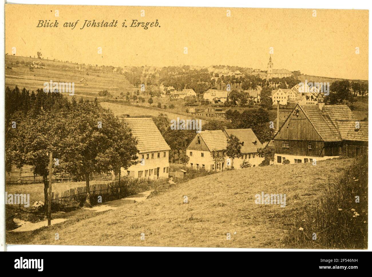 Vue sur Jöhstadt vue sur Jöhstadt dans l'Erzgebirge Banque D'Images