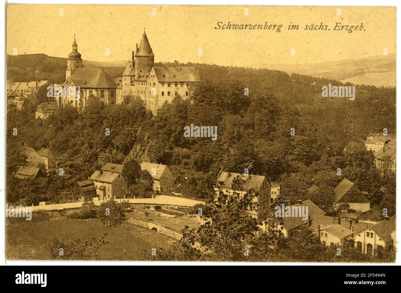 Regardez le château Schwarzenberg. Vue sur le château Banque D'Images