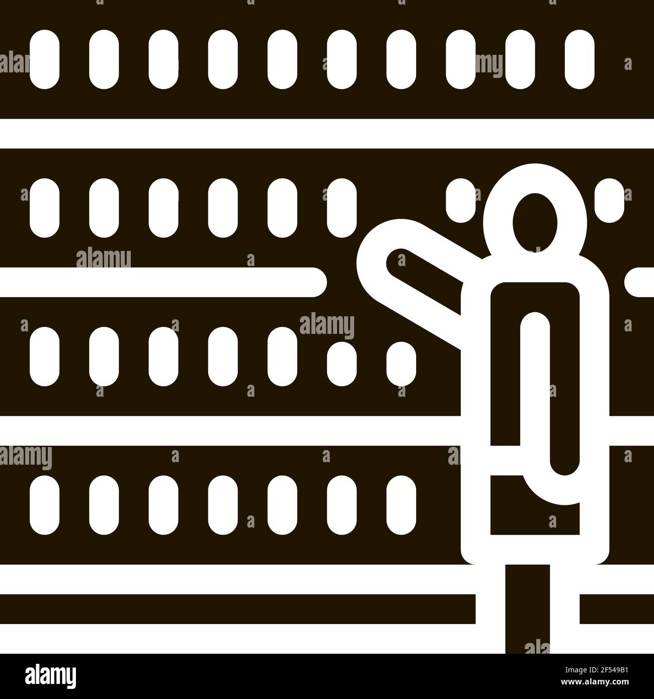 Illustration du glyphe vectoriel de l'icône choix humain Illustration de Vecteur