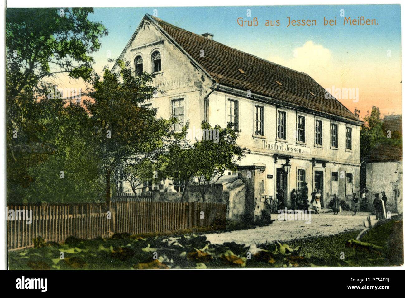 Gasthof, Jessen près de Meissen Jessen. Auberge Banque D'Images