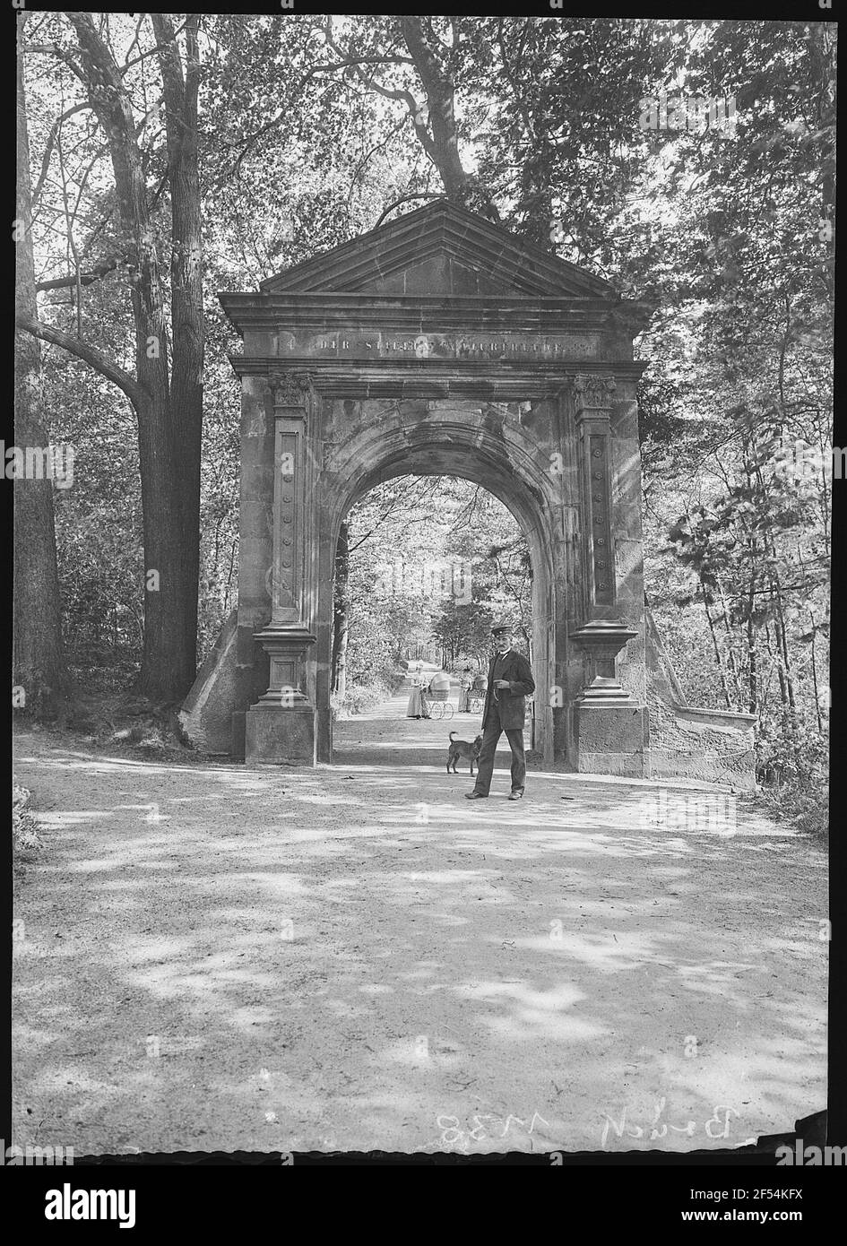 Grünfeld. Parktor Banque D'Images