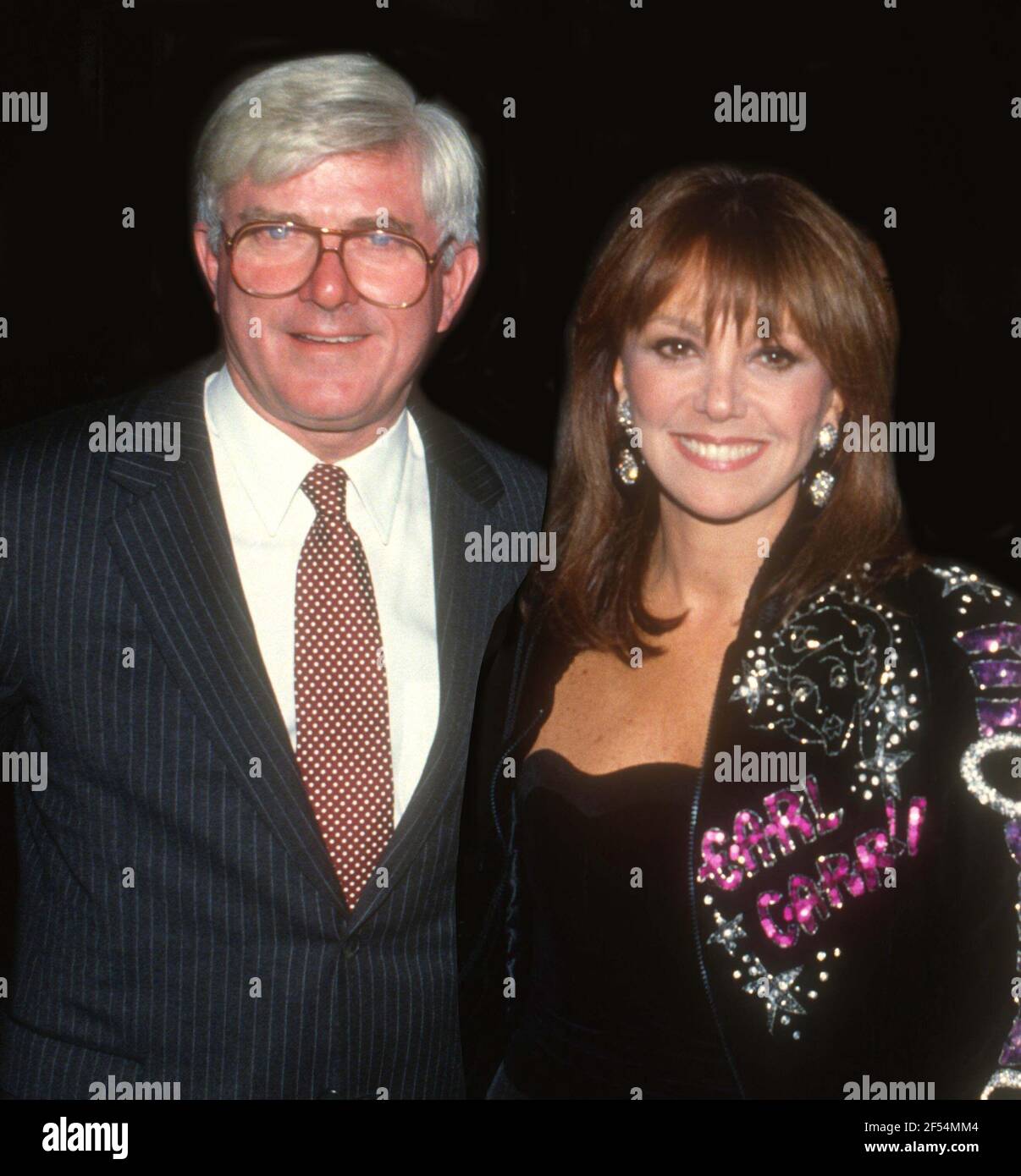 Phil Donahue Marlo Thomas sans date Photo de John Barrett/PHOTOlink Banque D'Images