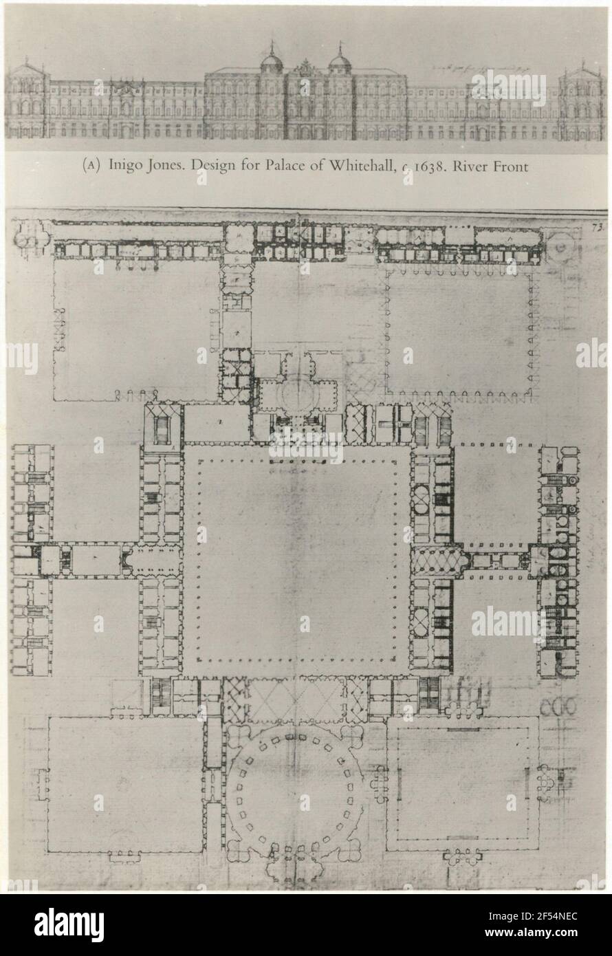Londres whitehall. Dessin pour le palais de Whitehall et Plan pour le palais de Whitehall. Depuis : Summerson, John Newenham. Architecture en Grande-Bretagne : 1530 à 1830, tableau 47 Banque D'Images Londres whitehall. Dessin pour le palais de Whitehall et Plan pour le palais de Whitehall. Depuis : Summerson, John Newenham. Architecture en Grande-Bretagne : 1530 à 1830, tableau 47 Banque D'Images
