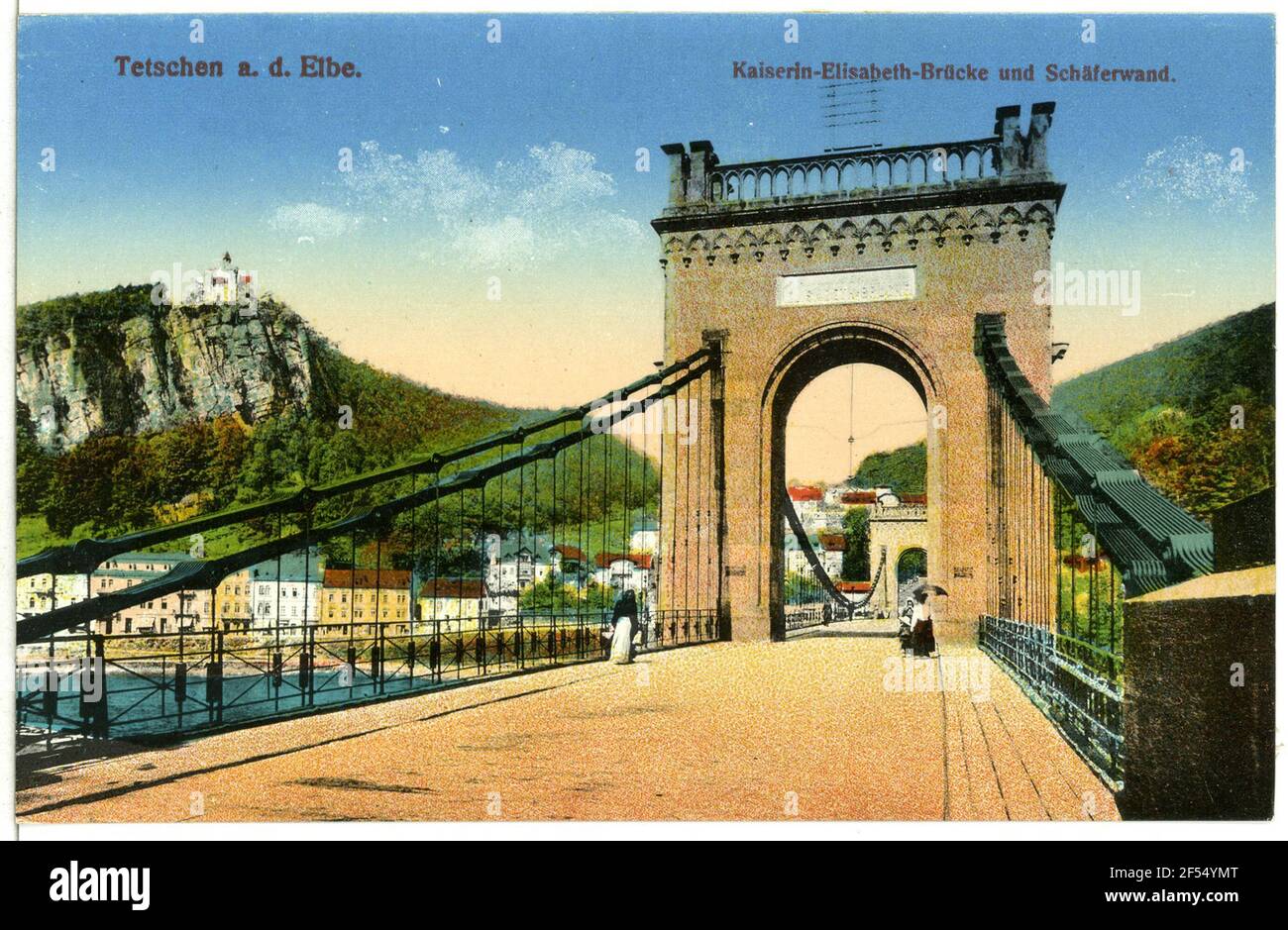 Impératrice Elisabeth - Pont et mur de berger Empress Elisabeth Bridge Banque D'Images