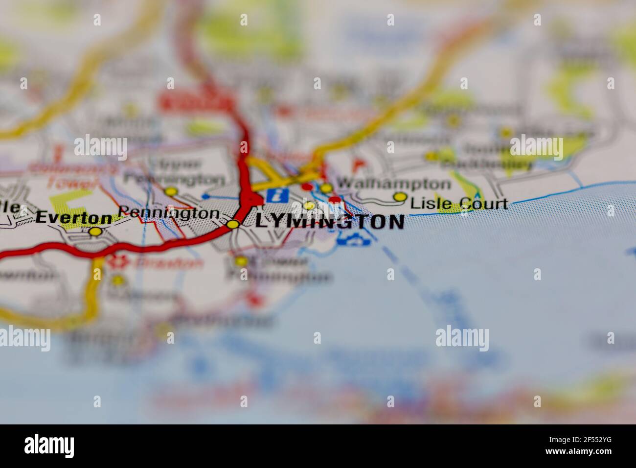 Carte de lymington Banque de photographies et d’images à haute