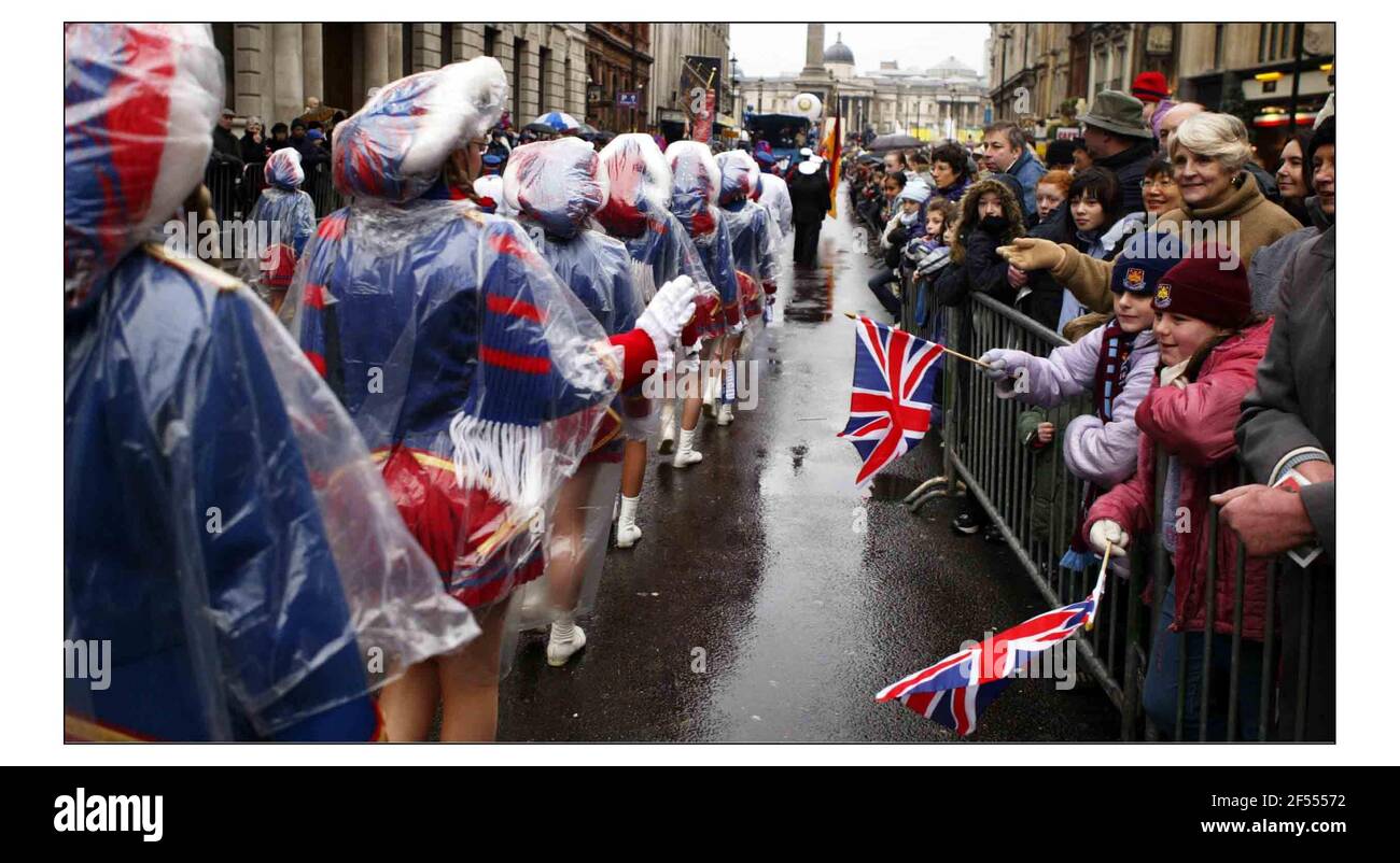 Défilé du jour de l'an à Londres.pic David Sandison 1/1/2004 Banque D'Images