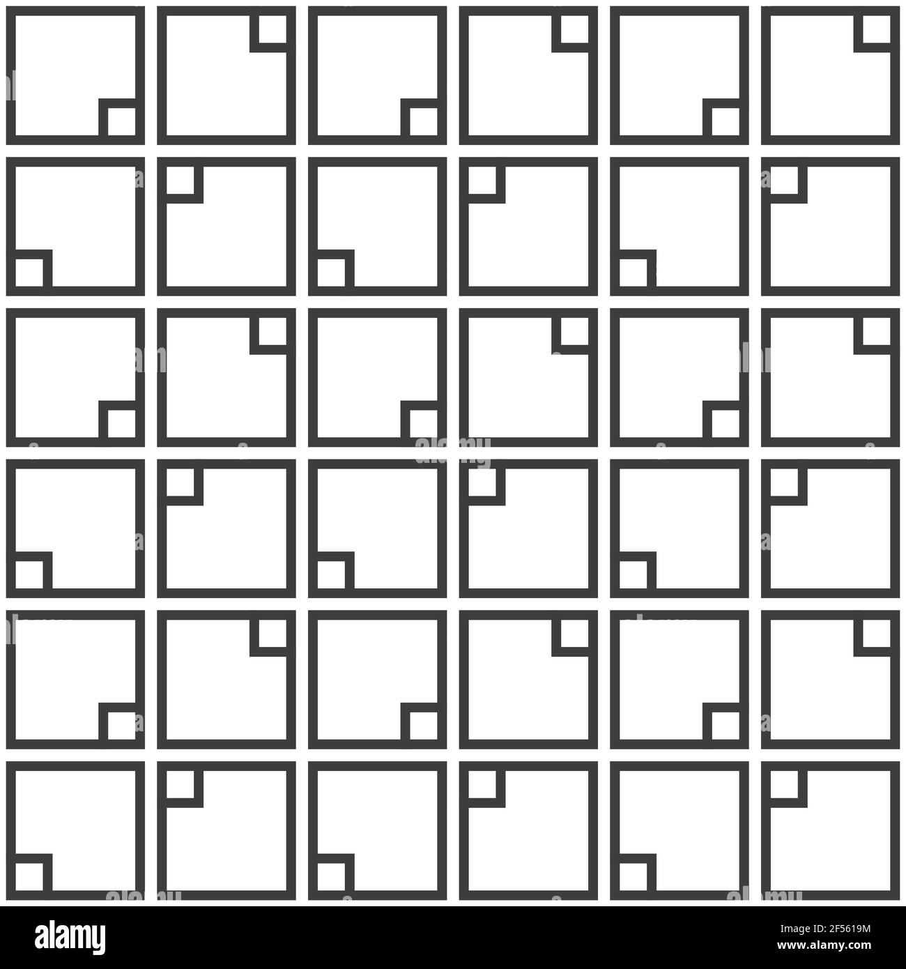 Motif abstrait sans coutures. Répétition de mosaïques carrées géométriques. Texture de maillage. Texture moderne et élégante. Treillis géométrique. Arrière-plan monochrome vectoriel. Illustration de Vecteur