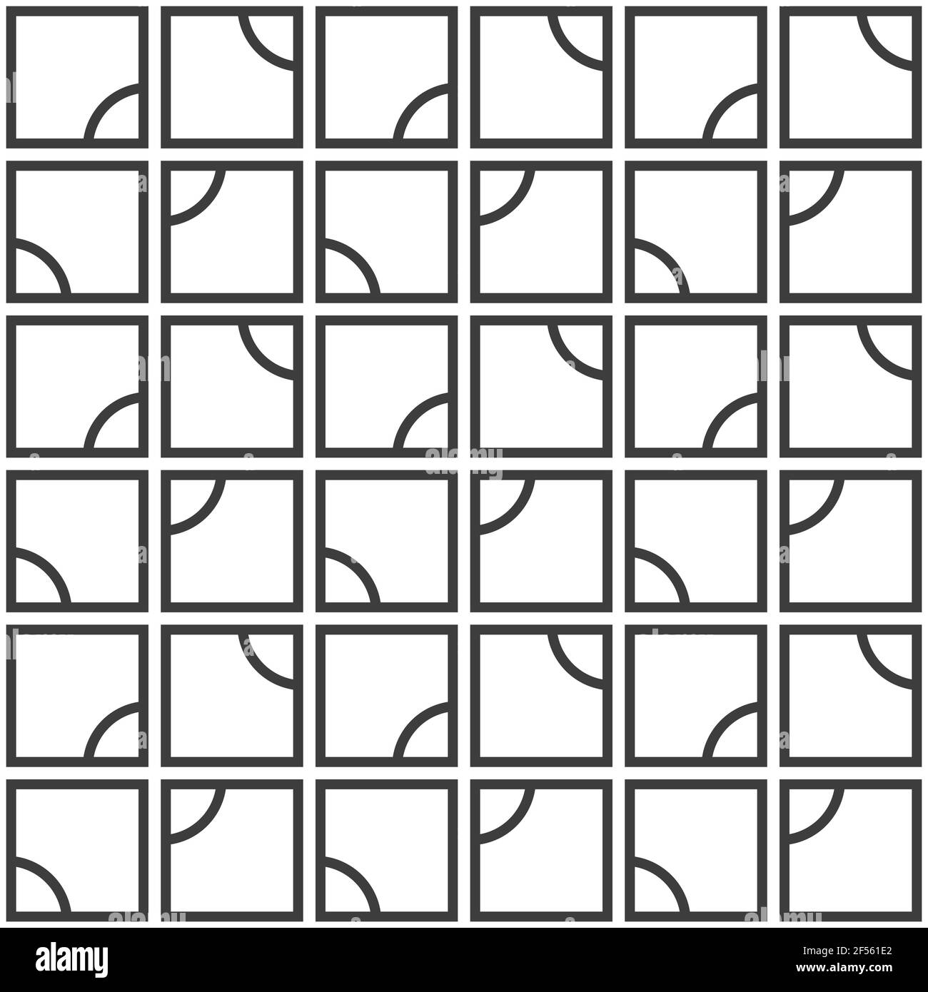 Motif abstrait sans coutures. Répétition de mosaïques carrées géométriques. Texture de maillage. Texture moderne et élégante. Treillis géométrique. Arrière-plan monochrome vectoriel. Illustration de Vecteur