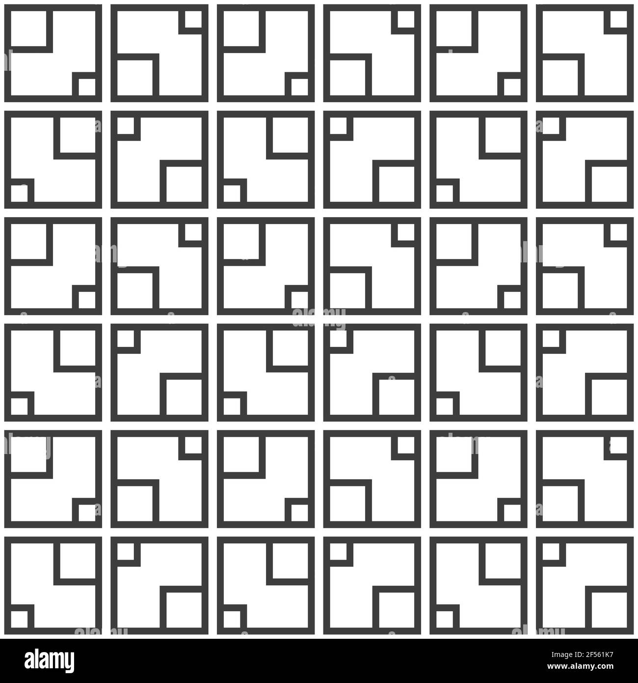 Motif abstrait sans coutures. Répétition de mosaïques carrées géométriques. Texture de maillage. Texture moderne et élégante. Treillis géométrique. Arrière-plan monochrome vectoriel. Illustration de Vecteur