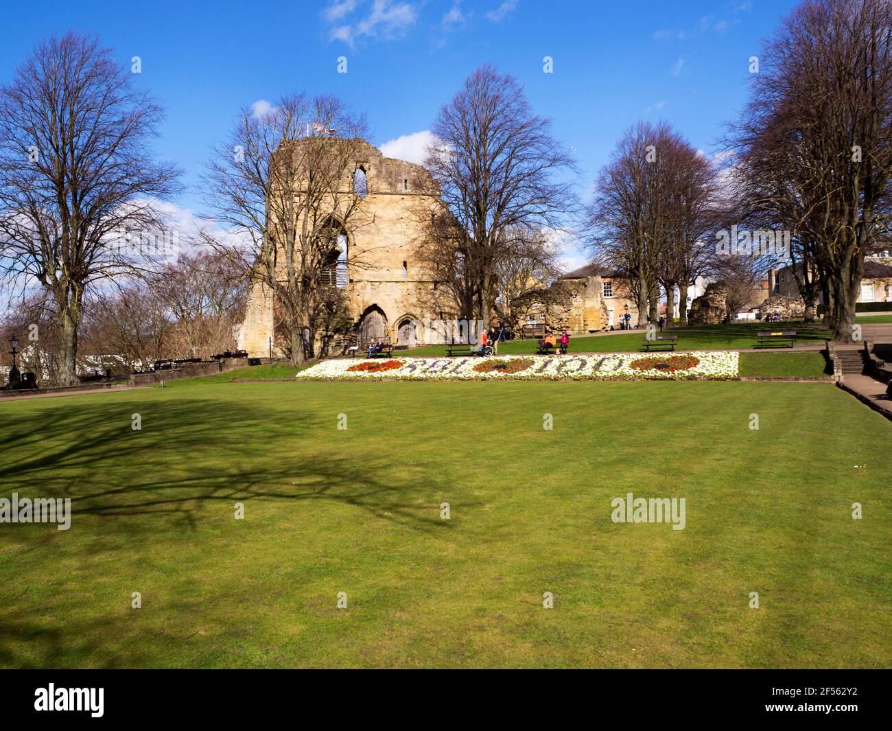 Le château de Knaresborough et la Légion royale britannique ont célébré le 100e anniversaire de Knaresborough North Yorkshire Angleterre Banque D'Images