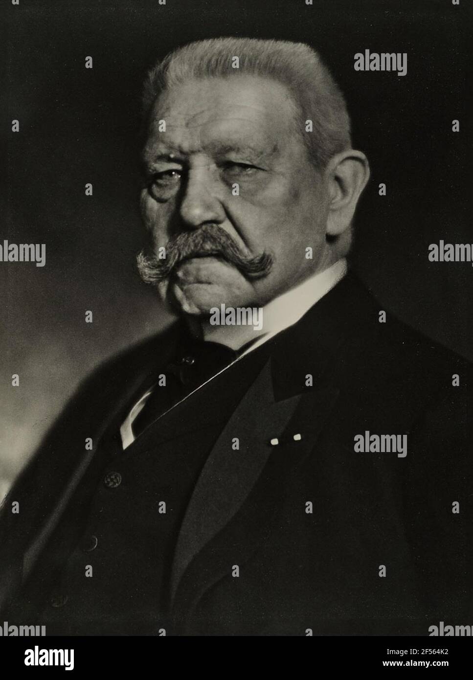 Maréchal général Paul von Hindenburg. Vue de l'état Hambourg, collection de l'histoire de la photographie, acquis en 1972 Banque D'Images