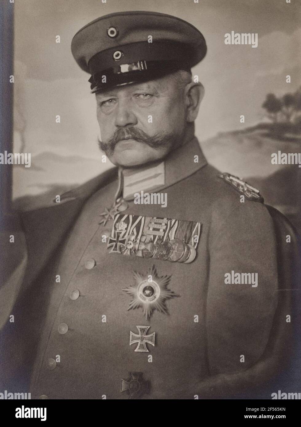 Maréchal général Paul von Hindenburg. Vue de l'état Hambourg, collection de l'histoire de la photographie, acquis en 1972 Banque D'Images