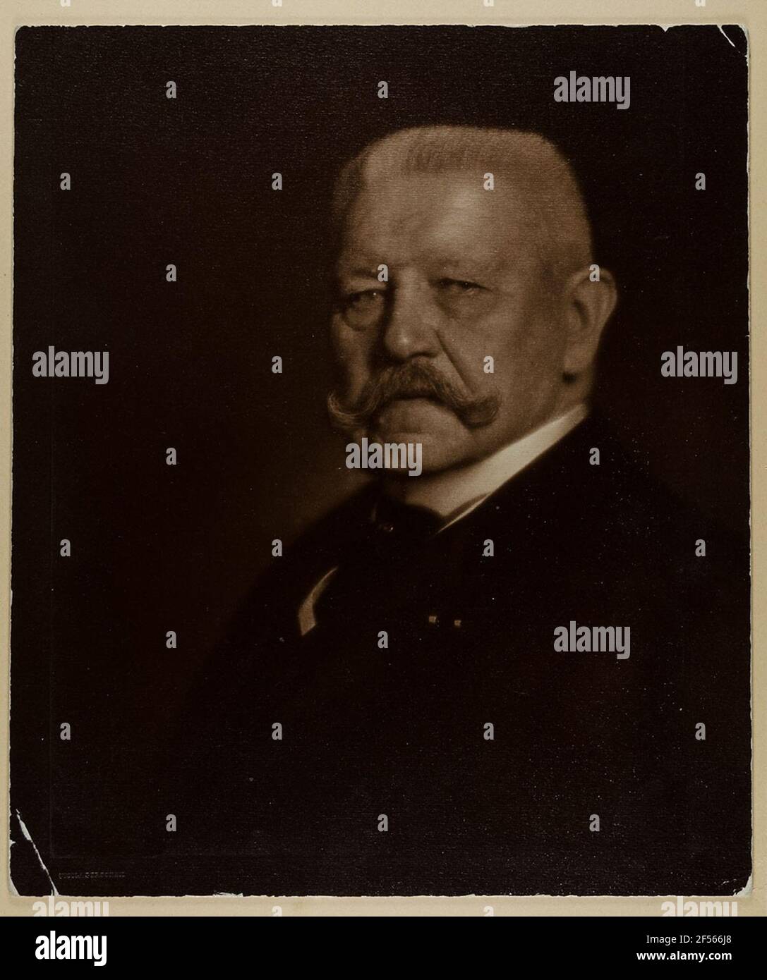 Maréchal général Paul von Hindenburg. Plan d'état Hambourg, collection de l'histoire de la photographie Banque D'Images