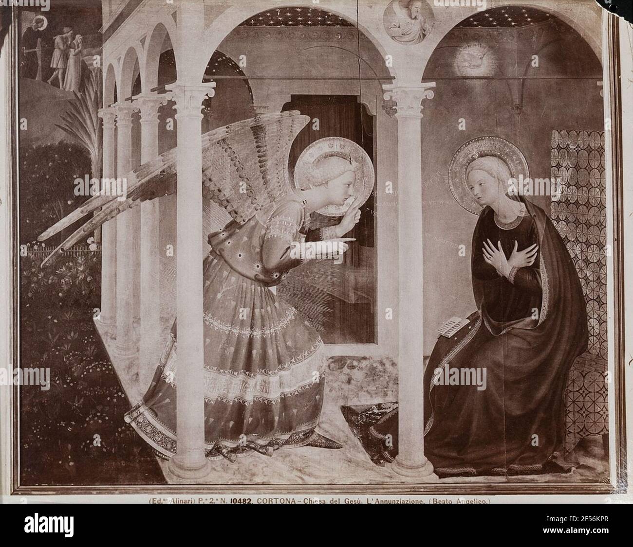 FRA Angelico: L'Annonciation, Chiesa del Gesù, aujourd'hui Musée diocésain, Cortona. . Banque D'Images