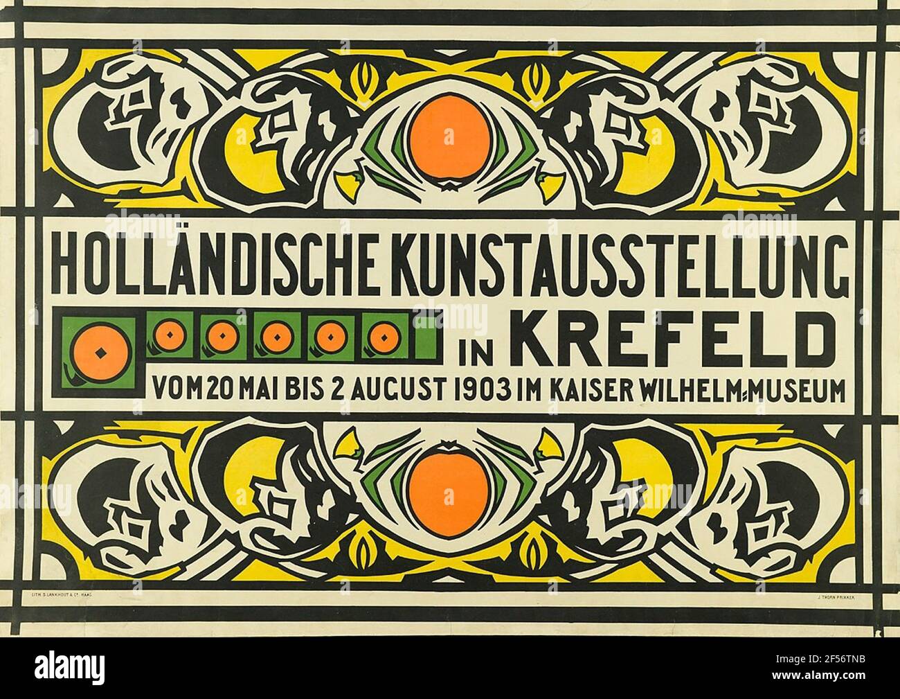 Exposition d'art hollandaise à Krefeld. . Banque D'Images