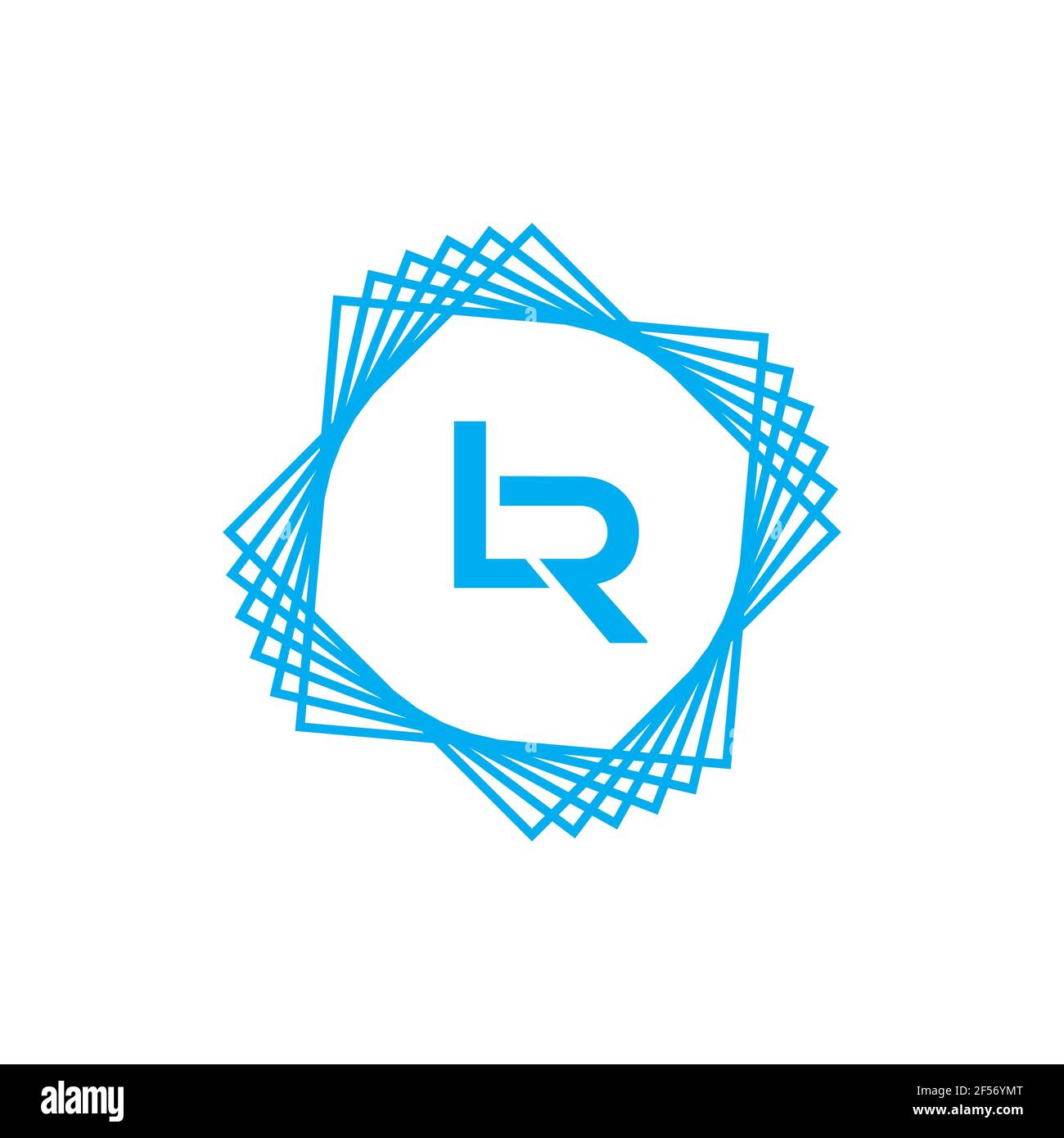 LR. Monogramme de deux lettres L & R. Luxe, design simple, élégant et ...