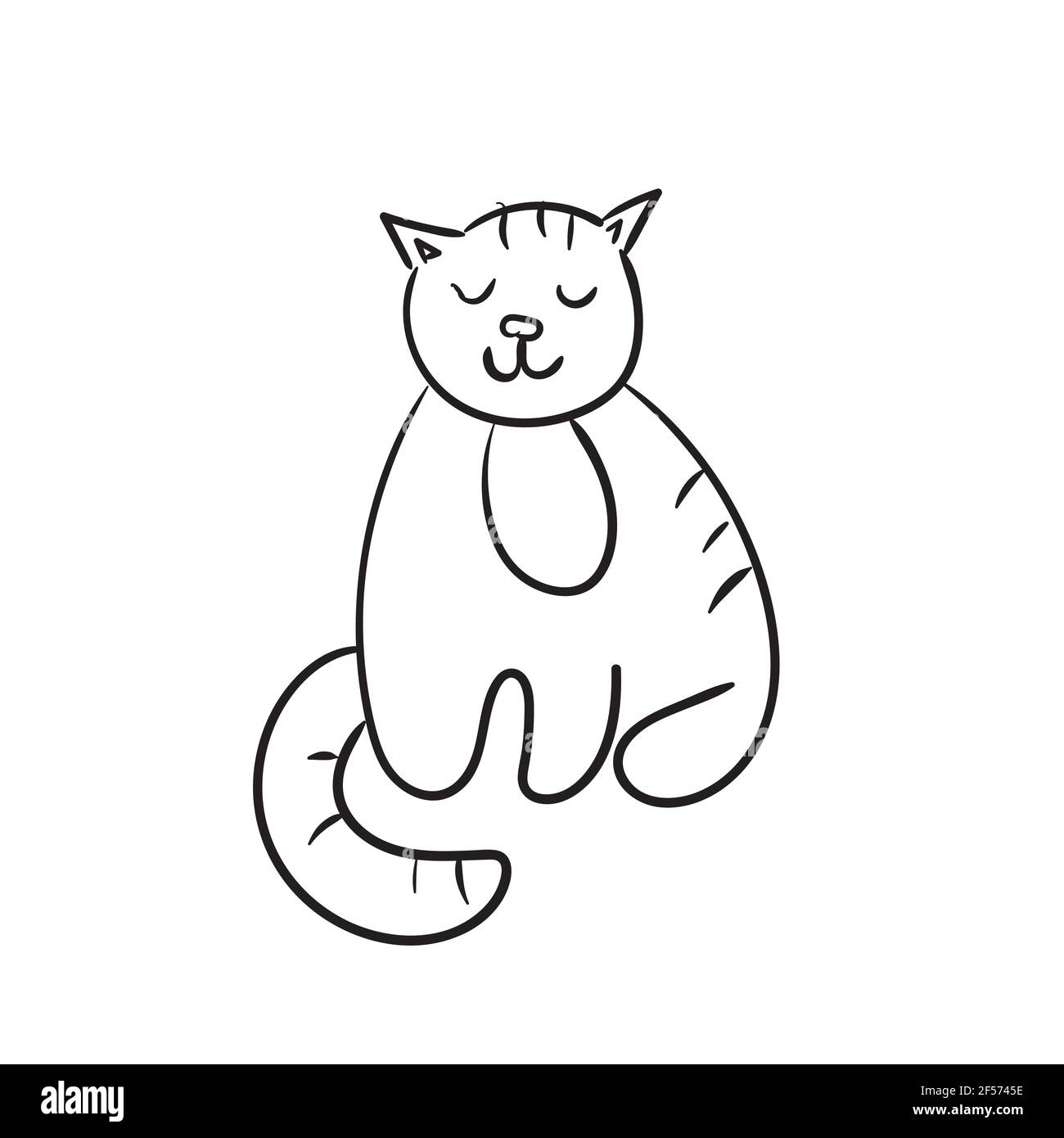 Dessin A La Main Mignon Chat Vecteur Illustration Coloriage Page Ligne Noire Simle En Forme De Doodle Forme Facile Image Vectorielle Stock Alamy Dessin A La Main Mignon Chat Vecteur Illustration Coloriage Page Ligne Noire Simle En Forme De Doodle Forme Facile Image Vectorielle Stock Alamy