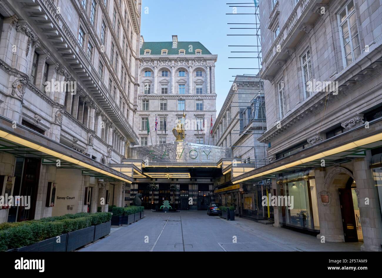 l'hôtel savoy de londres Banque D'Images