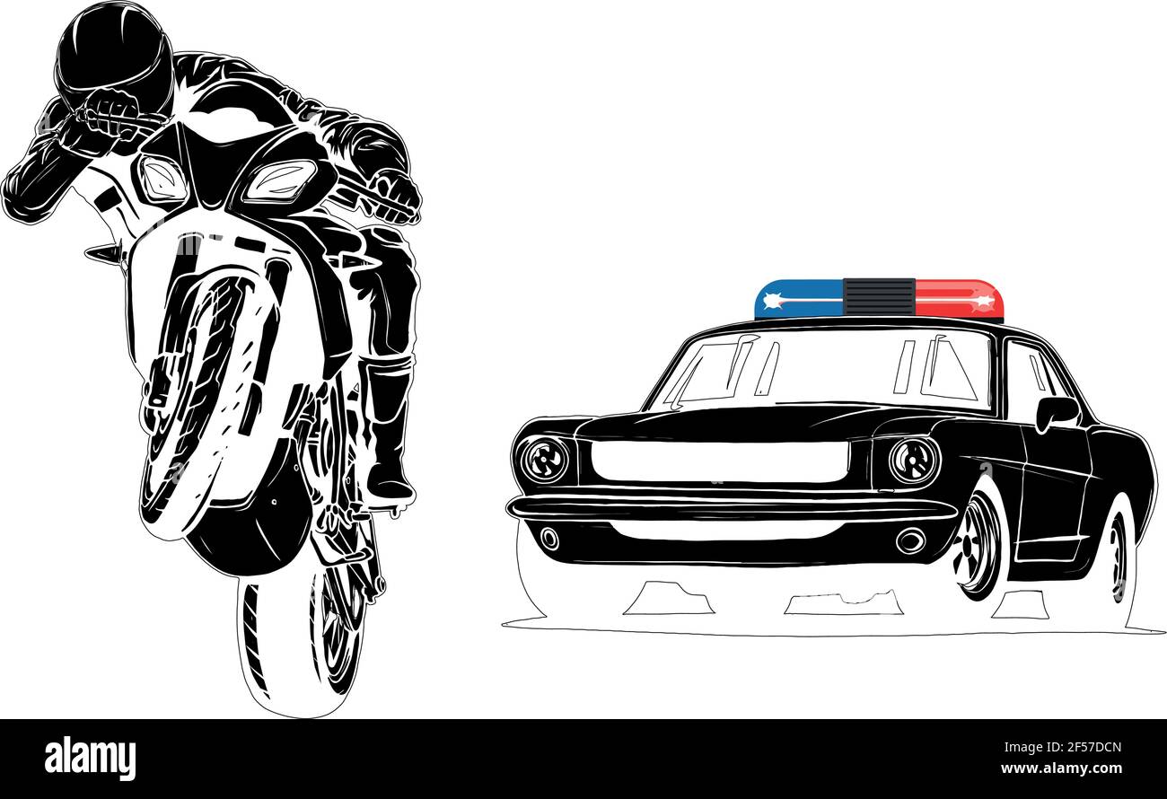 Illustration De Sirène De Voiture De Police De Bande Dessinée Illustration  Stock - Illustration du voiture, véhicule: 58912299