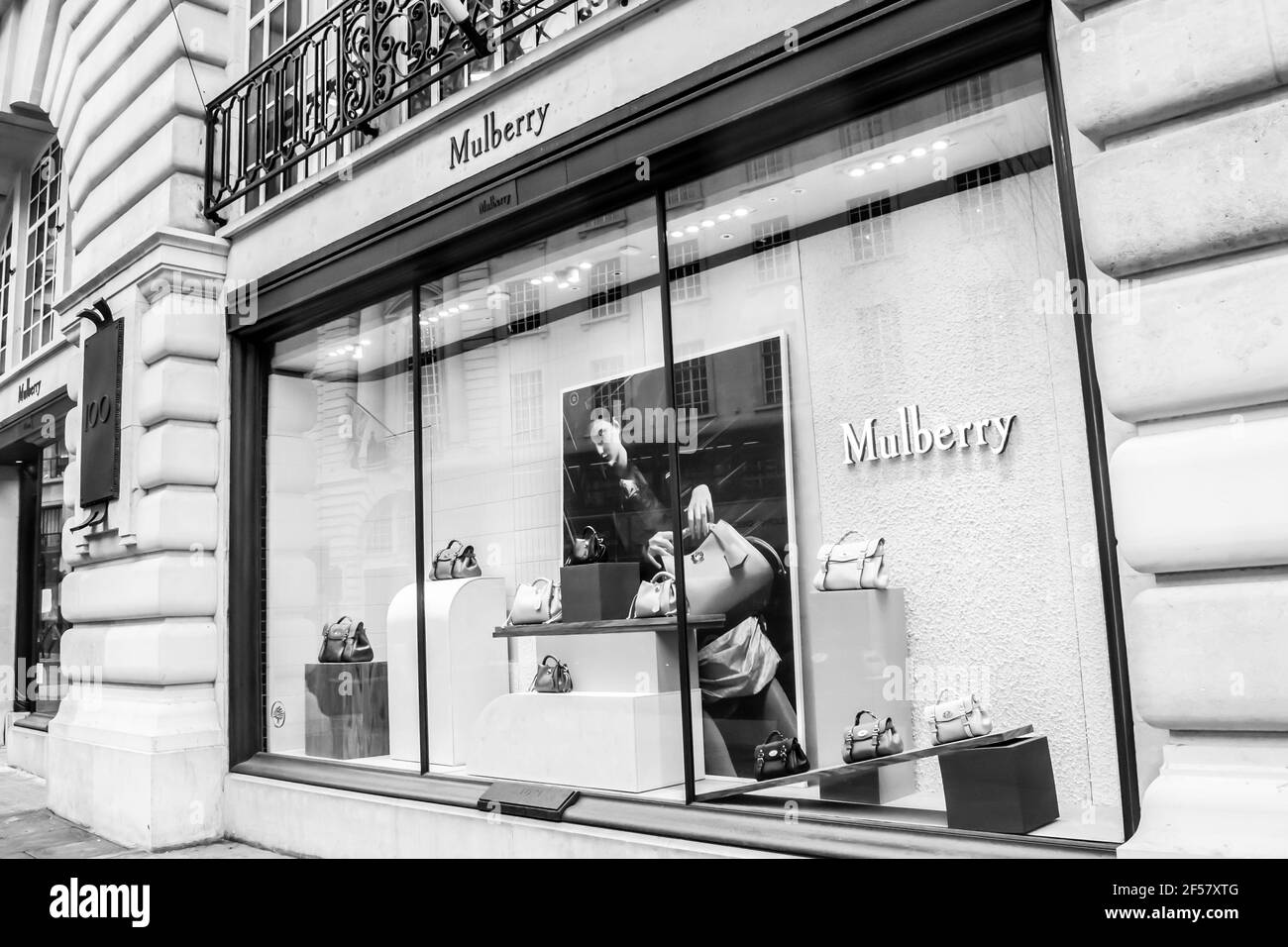 REGENT STREET, LONDRES, ANGLETERRE- 17 février 2021: Quiet Regent Street pendant le troisième confinement national du coronavirus Banque D'Images