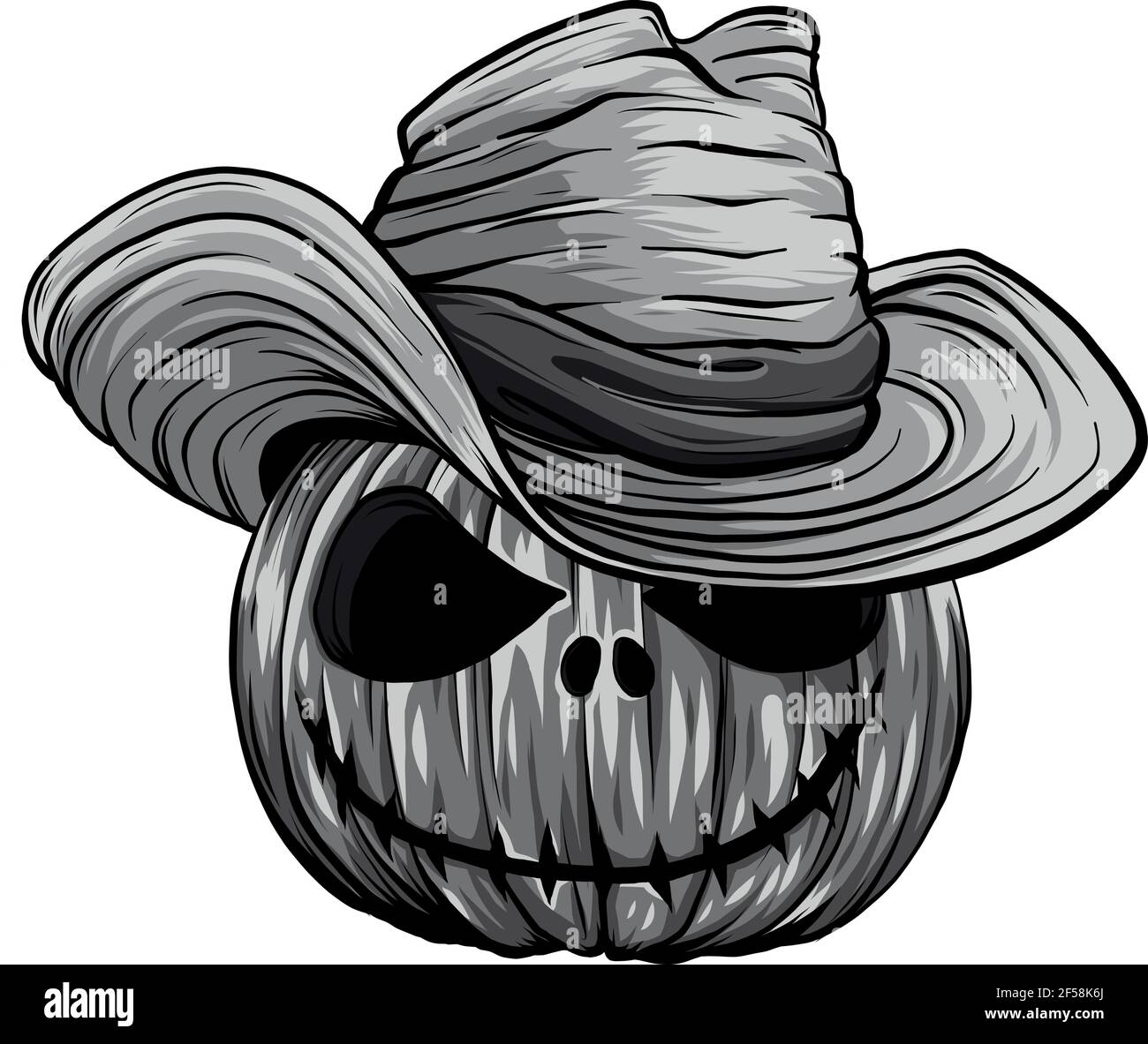 dessin de citrouille en sorcières illustration de vecteur de chapeau Illustration de Vecteur