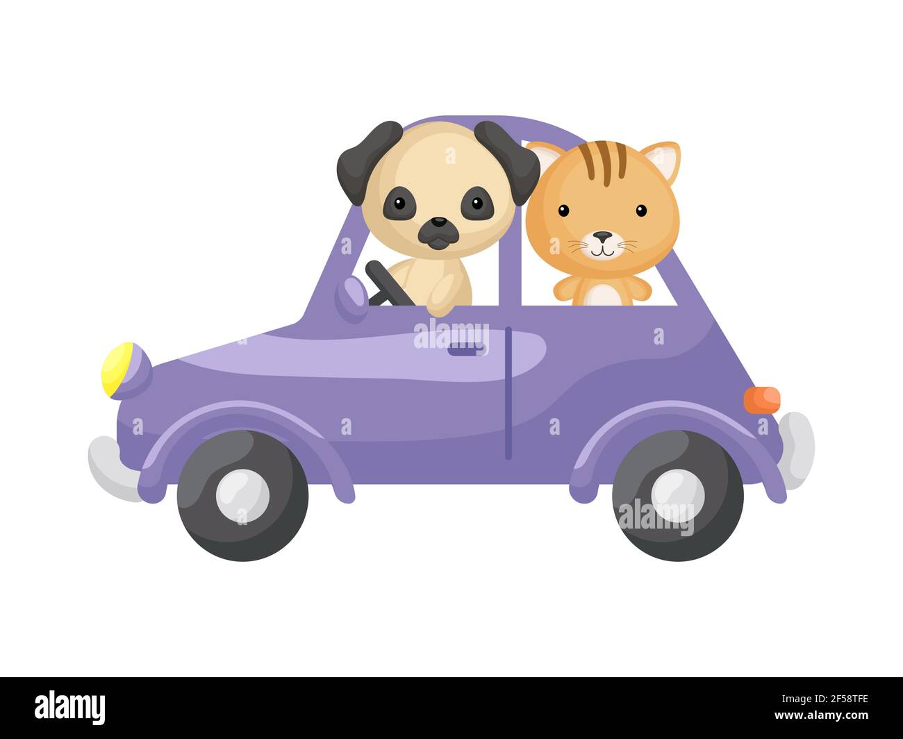 Un Joli Petit Chat Et Un Petit Chien Volant En Voiture Mauve Personnage De Dessin Anime Pour Les Enfants Livre Album Douche De Bebe Carte De Voeux Invitation De Fete Maison Inter Un Joli Petit Chat Et Un Petit Chien Volant En Voiture Mauve Personnage De Dessin Anime Pour Les Enfants Livre Album Douche De Bebe Carte De Voeux Invitation De Fete Maison Inter