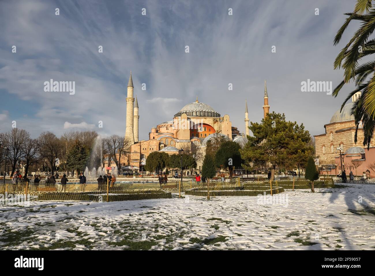 Sainte-Sophie à Sultanahmet, Istanbul, Turquie Banque D'Images