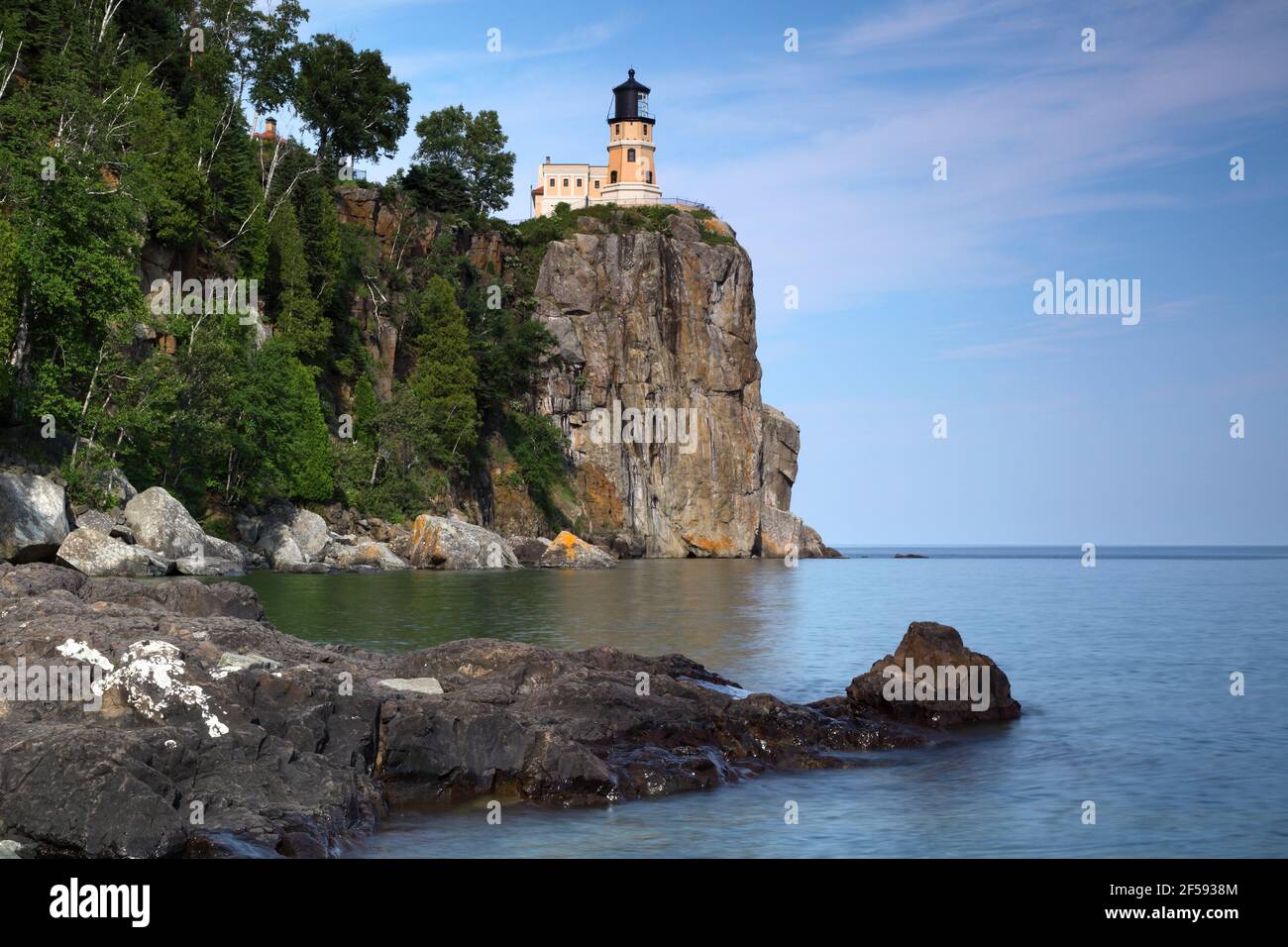 Géographie / Voyage, Etats-Unis, Minnesota, Lac supérieur, Split Rock Light (1910, droits-supplémentaires-autorisation-Info-non-disponible Banque D'Images