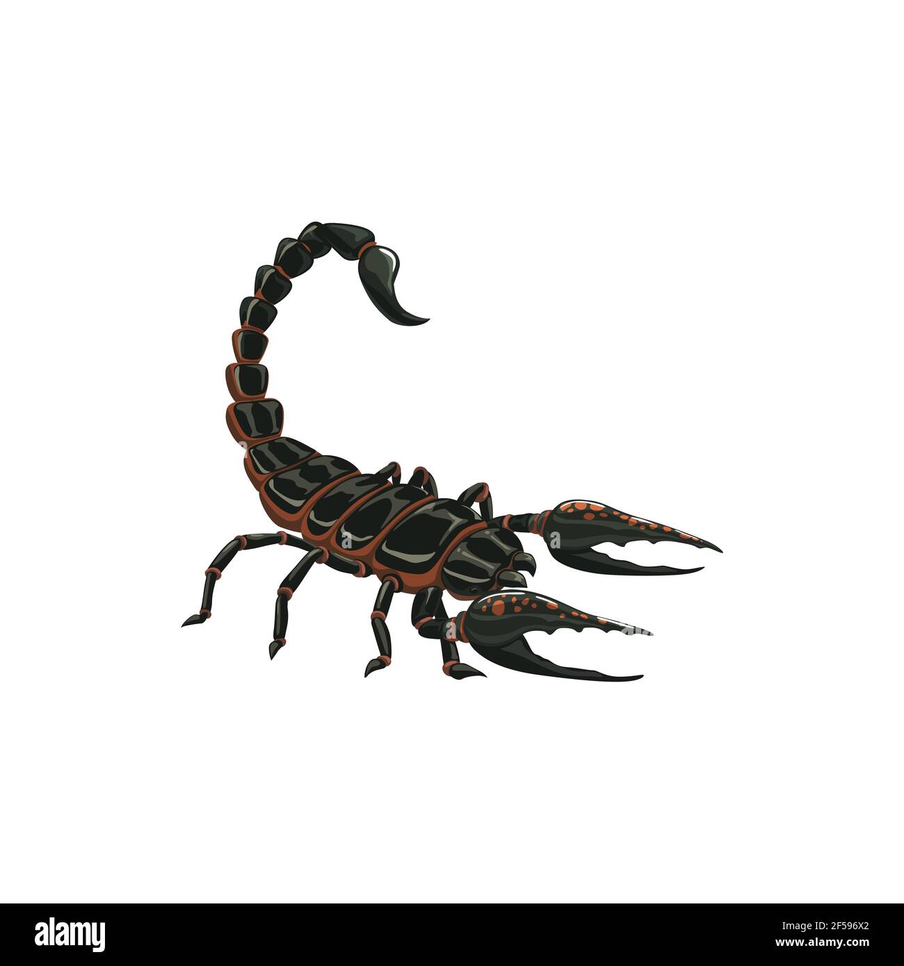 Scorpion icône, extermination de lutte antiparasitaire d'insecte Illustration de Vecteur