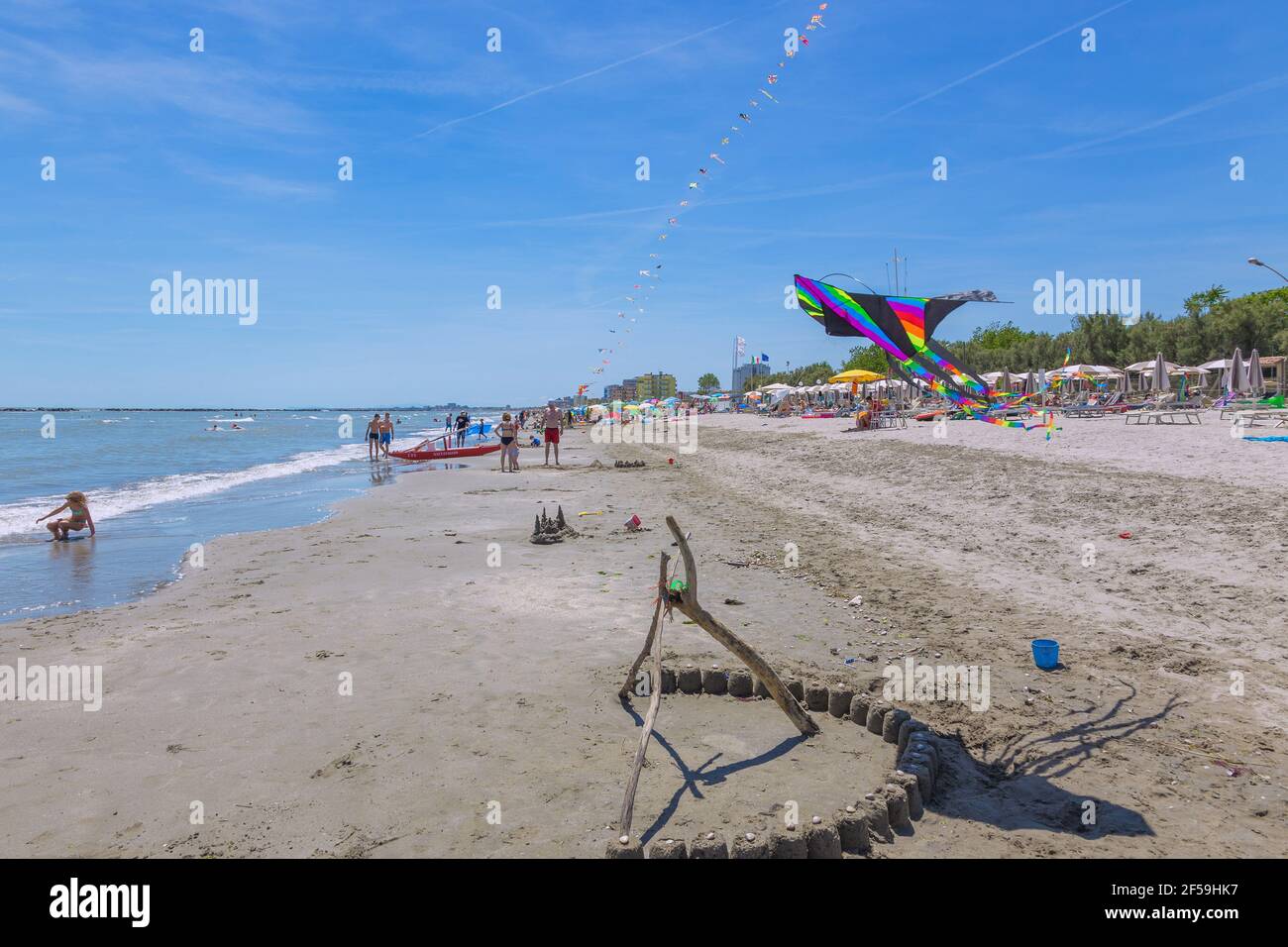 Géographie / voyage, Italie, Comacchio, Lido di Pomposa, plage, Informations-droits-autorisations-supplémentaires-non-disponibles Banque D'Images