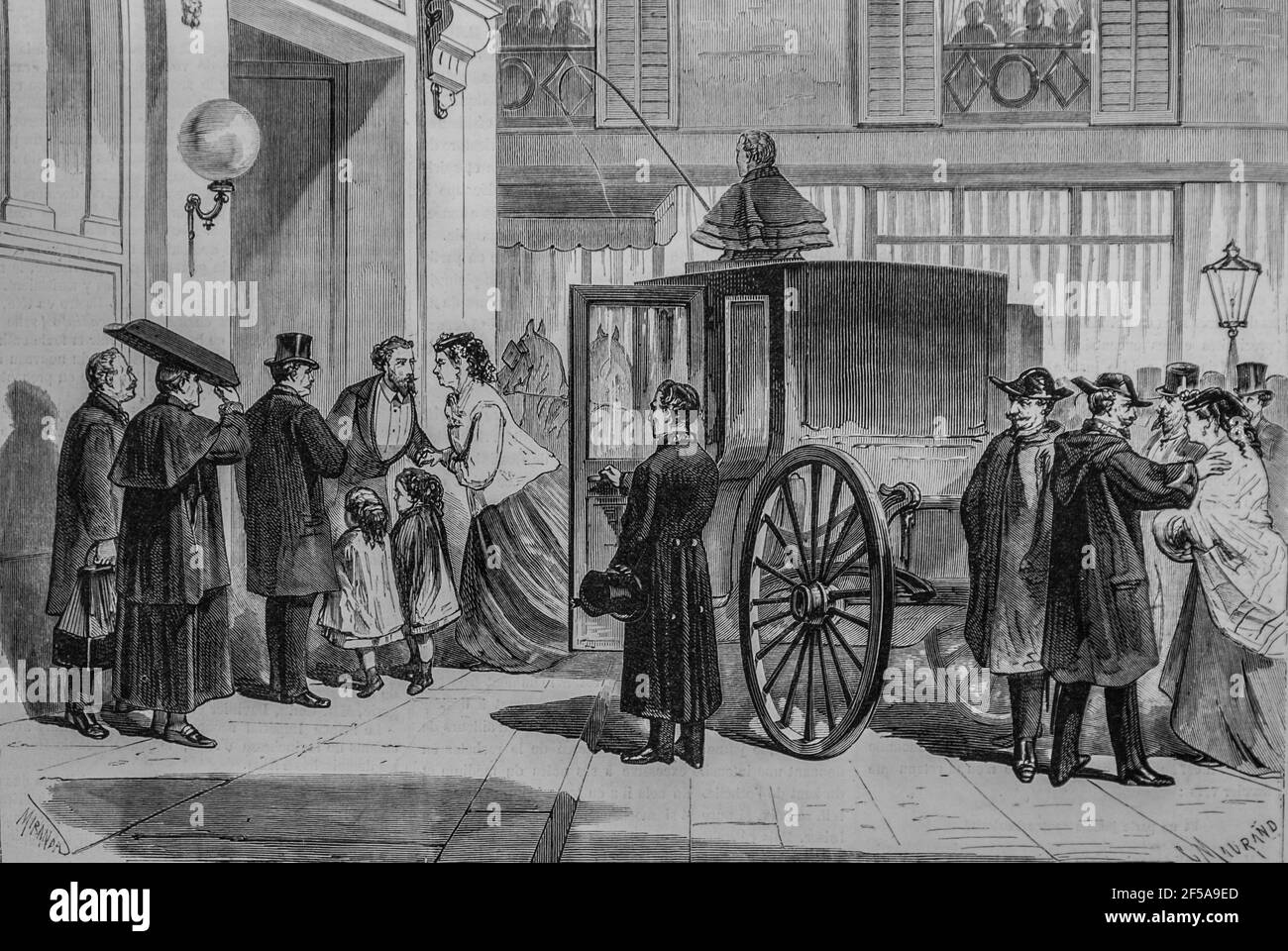 espagne arrière de la reine elisabette au pavillon de rohan a paris, l'univers illustrateur, éditeur michel prélèvement 1868 Banque D'Images