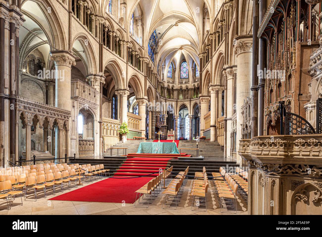 Le haut autel de la cathédrale de Canterbury, Kent, Royaume-Uni Banque D'Images