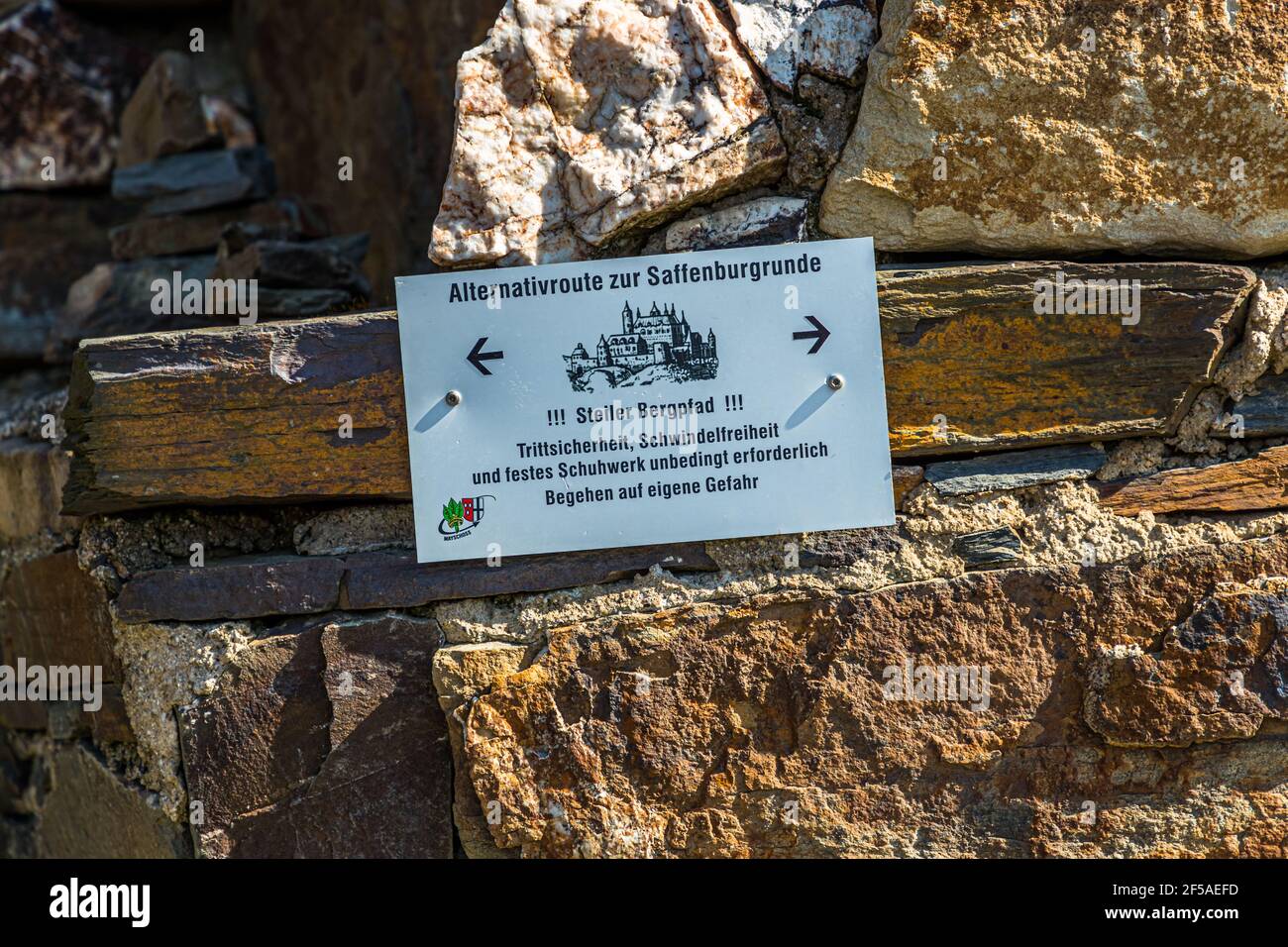 HikingTrail à Rech, Allemagne Banque D'Images