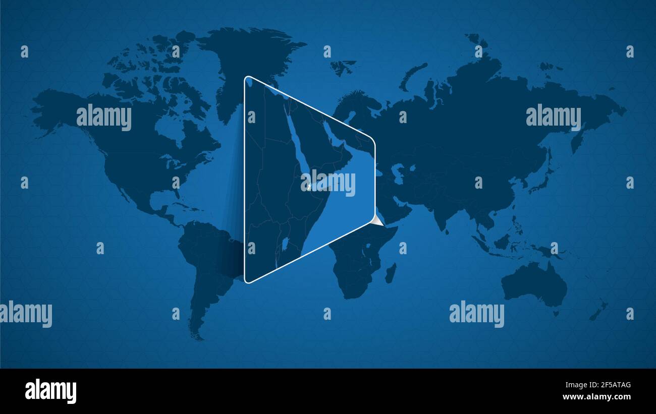 Carte Detaillee Du Monde Avec Carte Agrandie De Djibouti Et Des Pays Voisins Drapeau Et Carte De Djibouti Image Vectorielle Stock Alamy