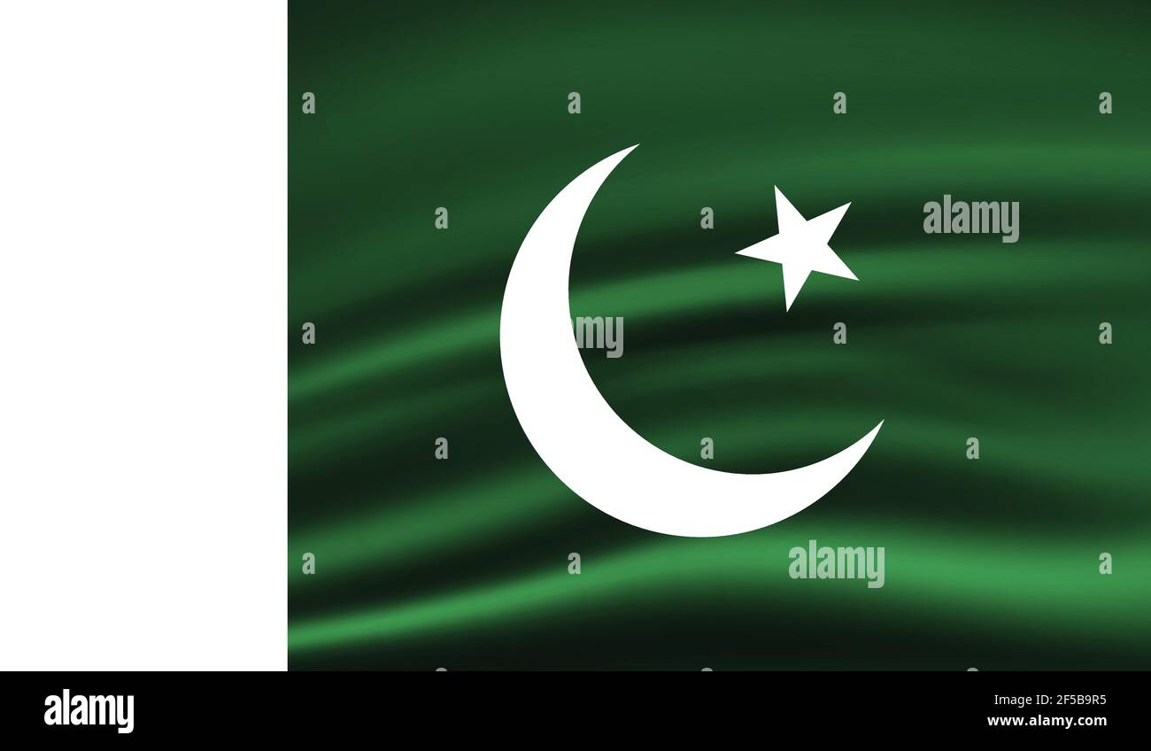 Drapeau national du Pakistan créé dans le style grunge Illustration de Vecteur