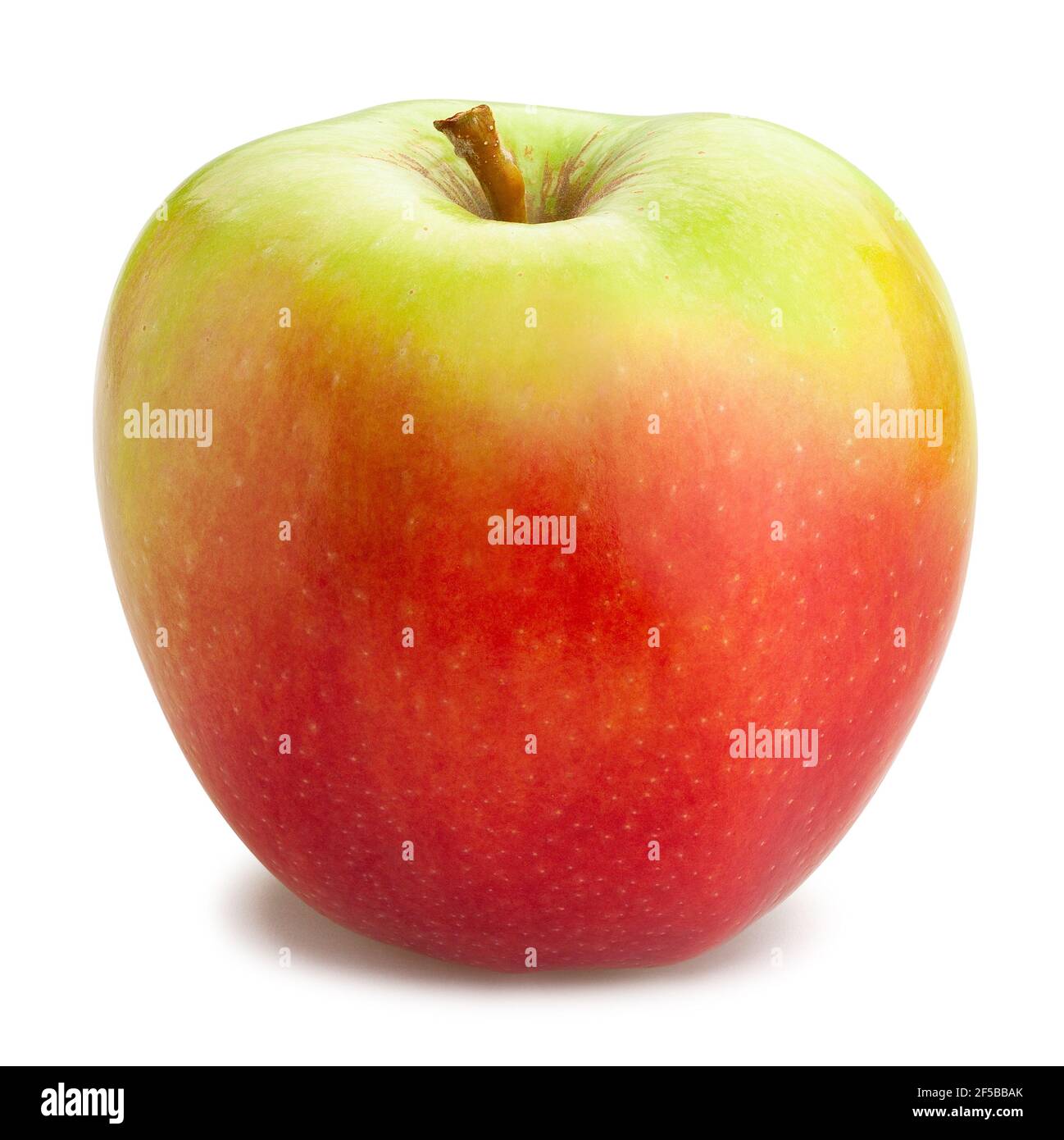 chemin de pomme rouge vert isolé sur blanc Banque D'Images