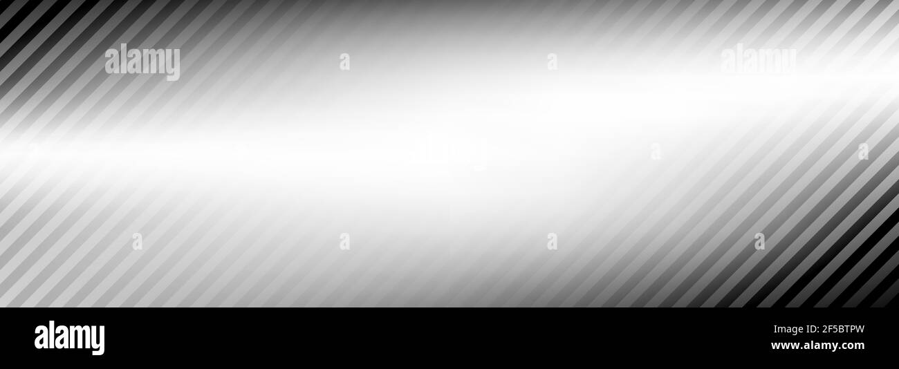 Arrière-plan abstrait rayé noir et blanc avec évasement. Modèle graphique large Banque D'Images