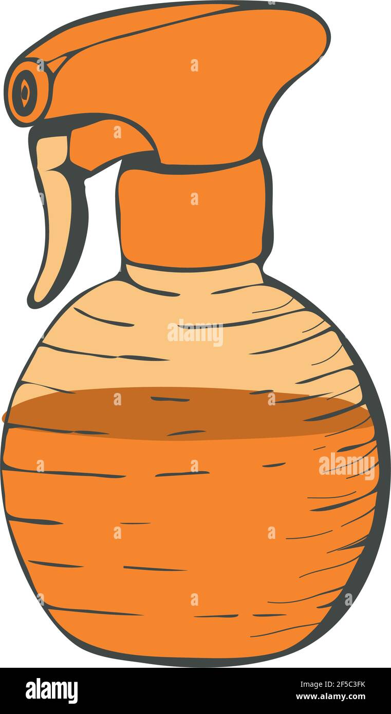 Pulvérisateur de jardin en forme de caniche. Illustration vectorielle Illustration de Vecteur