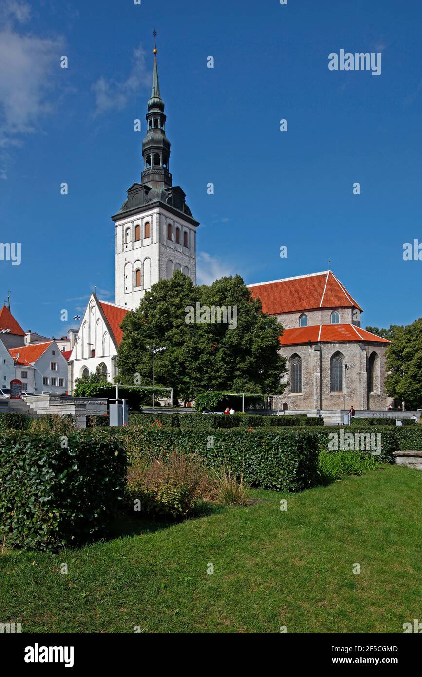 Géographie / voyage, Estonie, pays baltes, Tallinn, capitale de l'Estonie, Vieille ville, église Saint-Nicolas, m, droits supplémentaires-autorisation-Info-non-disponible Banque D'Images